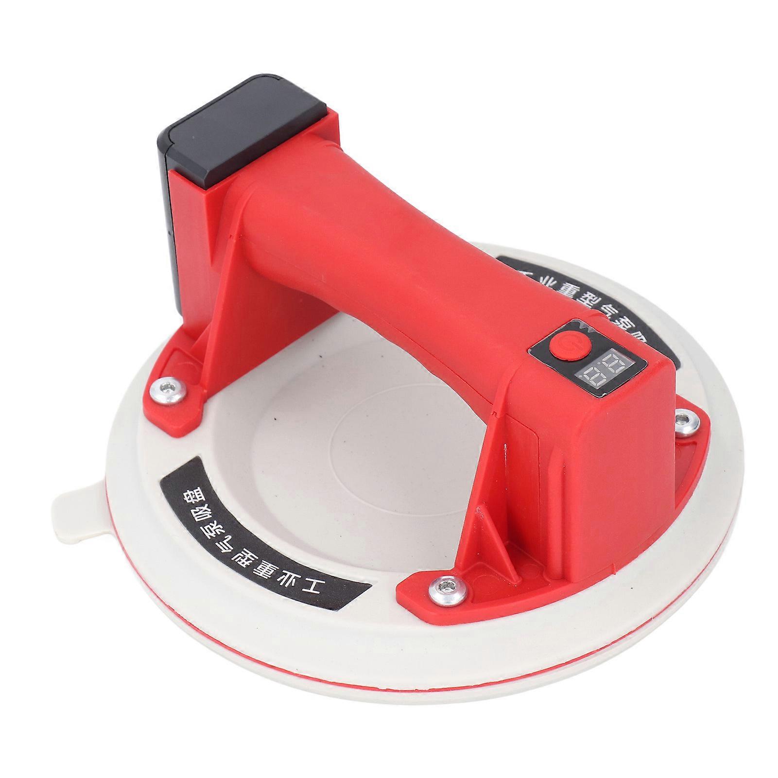 Electric Vacuum Suction Cup Lifter 8" 600LBS Load Digital Display