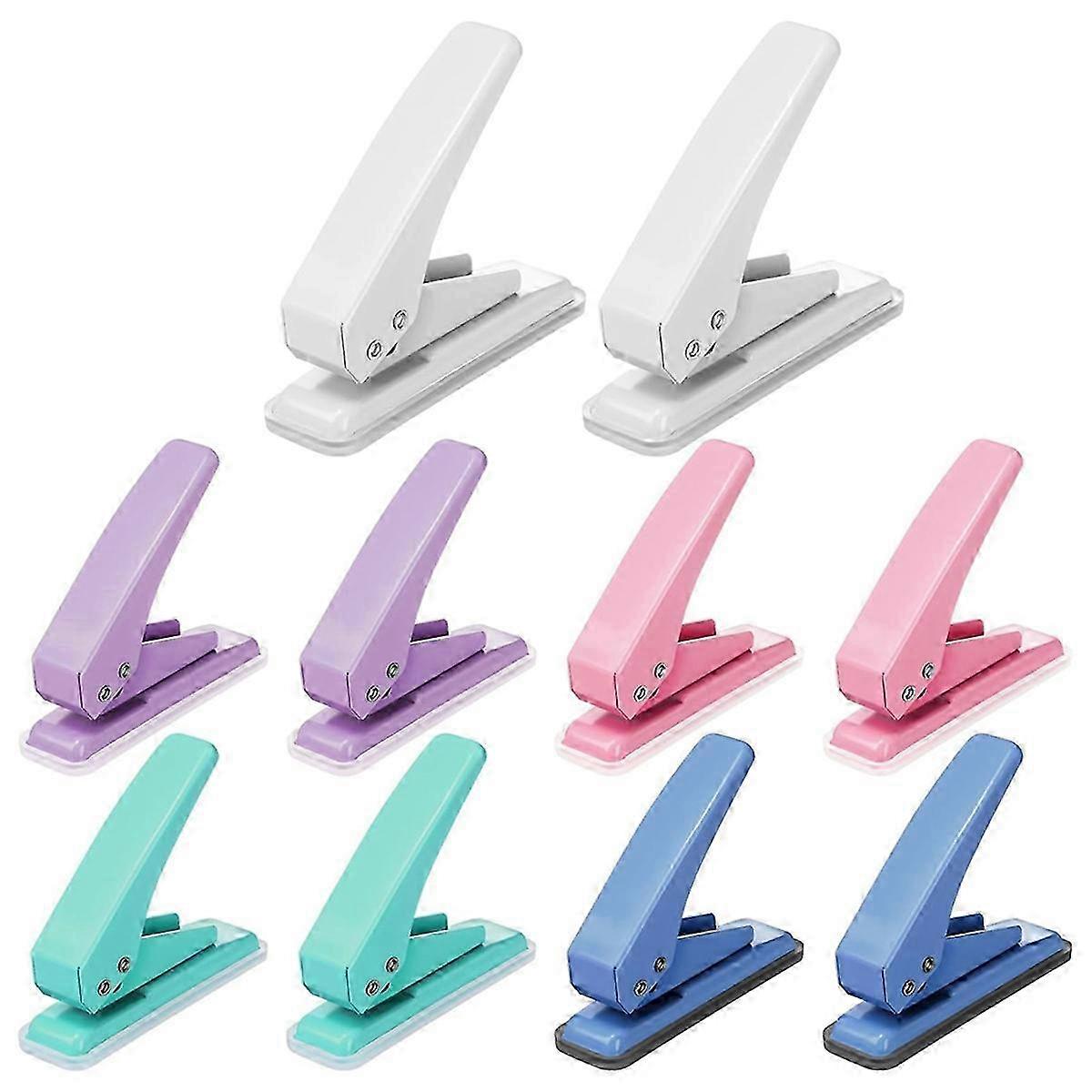 10 Pcs Hole Punch with Lock 1 Hole Paper Hole Punch 20 Sheet Capacity