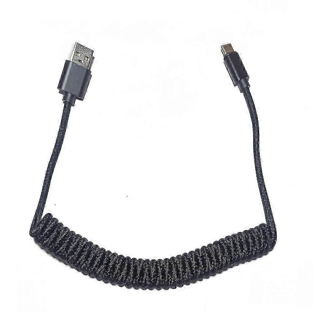 Type C Micro Coiled Cable Wire Mechanical Keyboard Gh60 Usb Cable T...