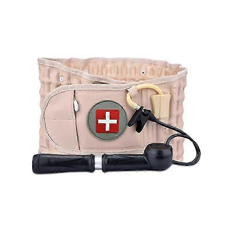 Adjustable lumbar belt for spinal decompression and support