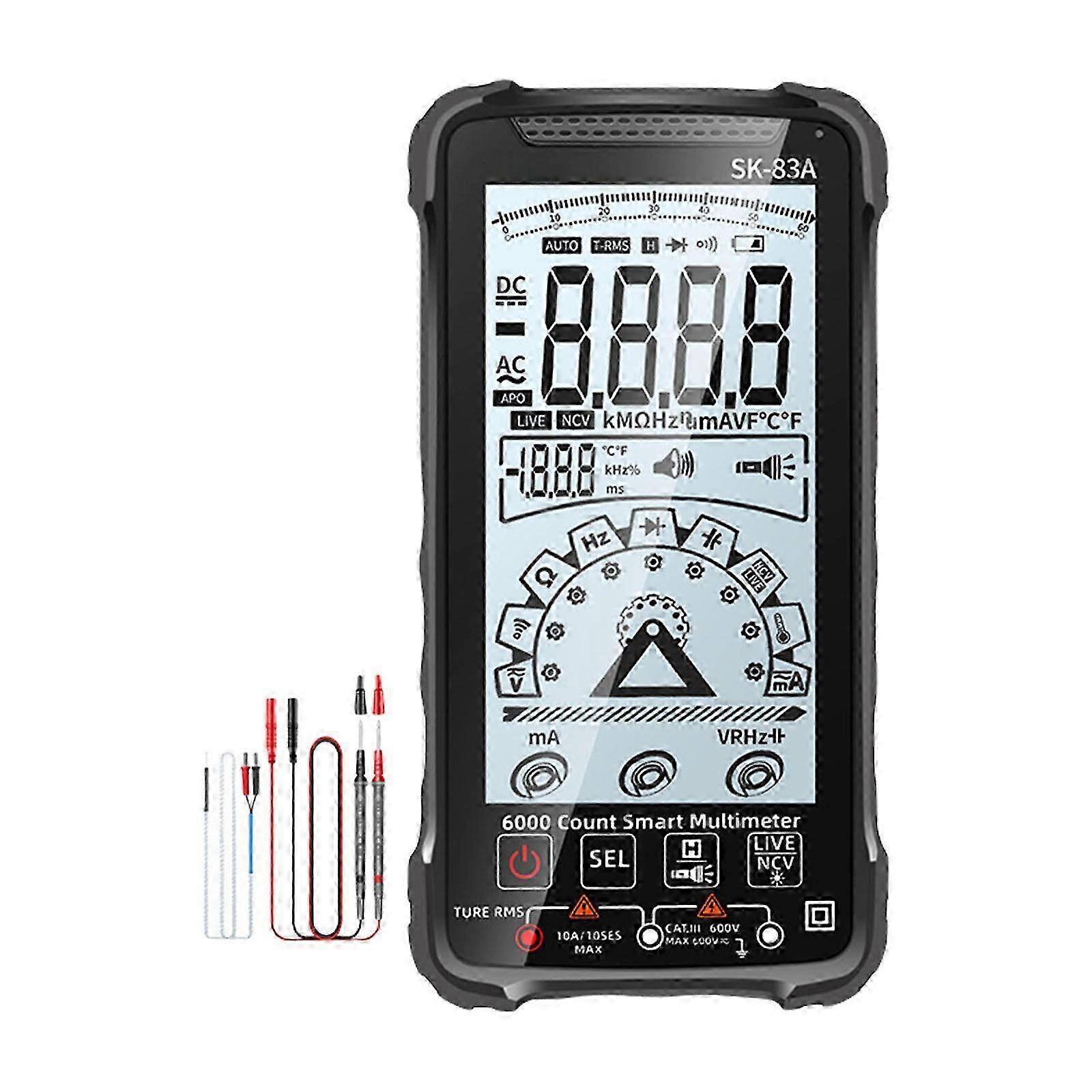 Hochpräzises Digitalmultimeter mit großem LCD-Display und Auto-Ranging-Funktion Tragbares Handheld-Multimeter Cs