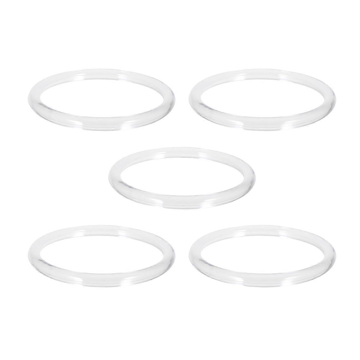 Transparent Plastic Bag Handle Round Shape for Diy Projects and Gift Giving 8Pcs