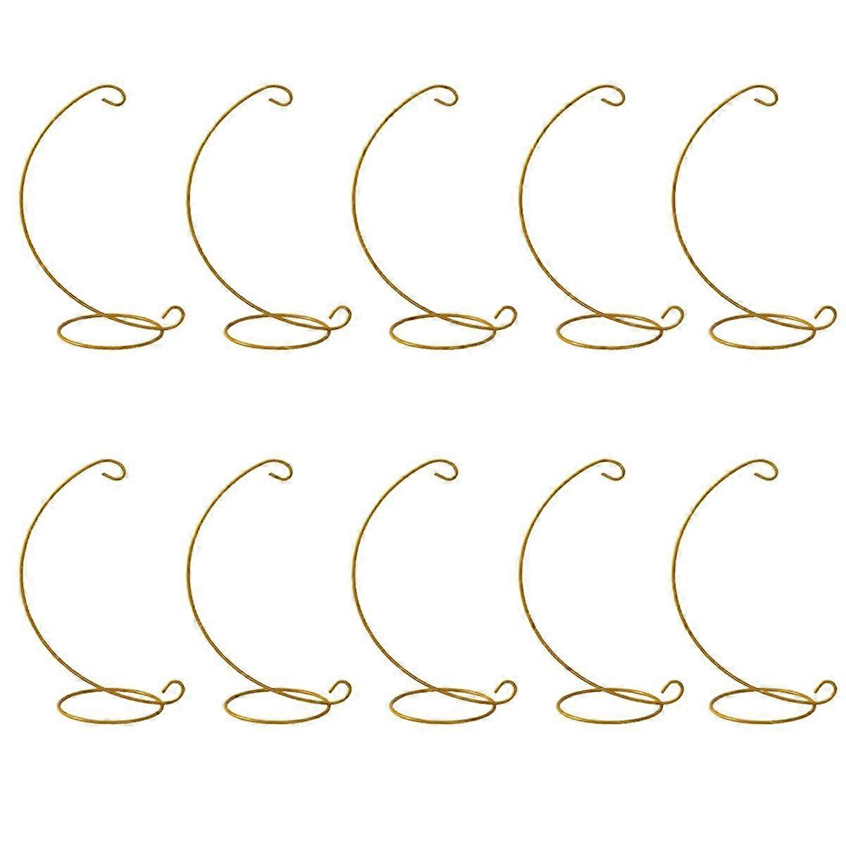 10Pcs Retro Iron Holders Ornament Hanging Display Stand Plant Mini Landscape Supporter L Shape Hold