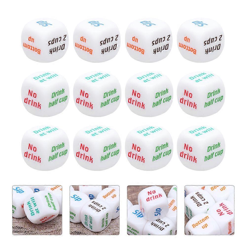 English Drinking Game Acrylic Entertainment for Game Use 12Pcs