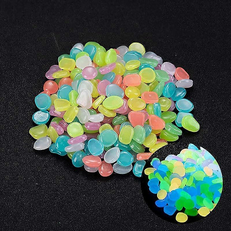 Glow In The Dark Pebbles Garden Decor Luminous Stones For Pathways Assorted Sizes