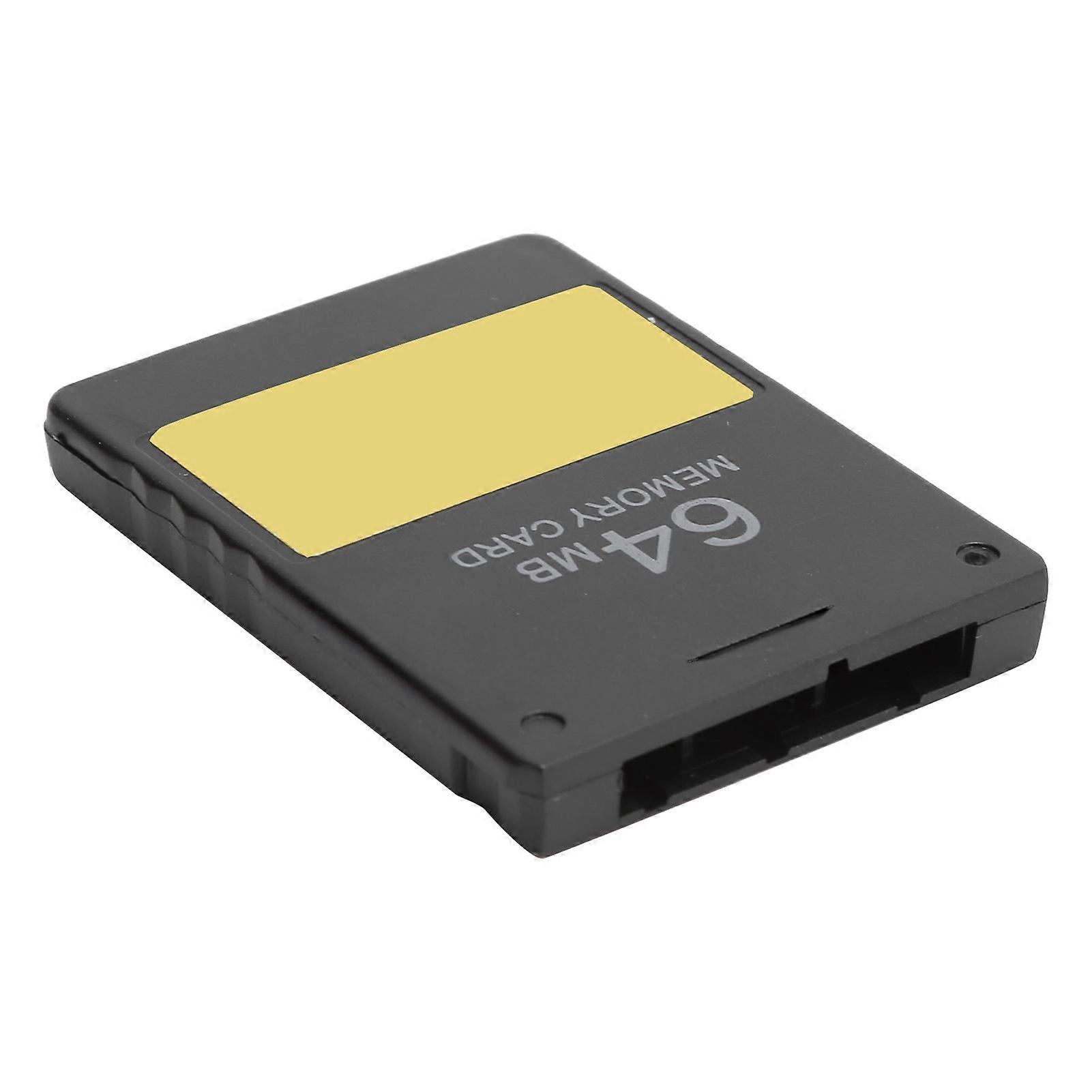 64MB Black ABS Memory Card V1.966 for PS2 Game Console Storage