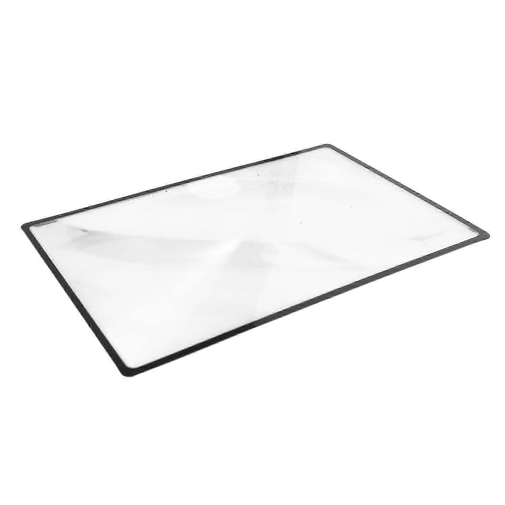 Reading Support Sheet Magnifier Magnifying Glass 3-zoom Black-haoyi