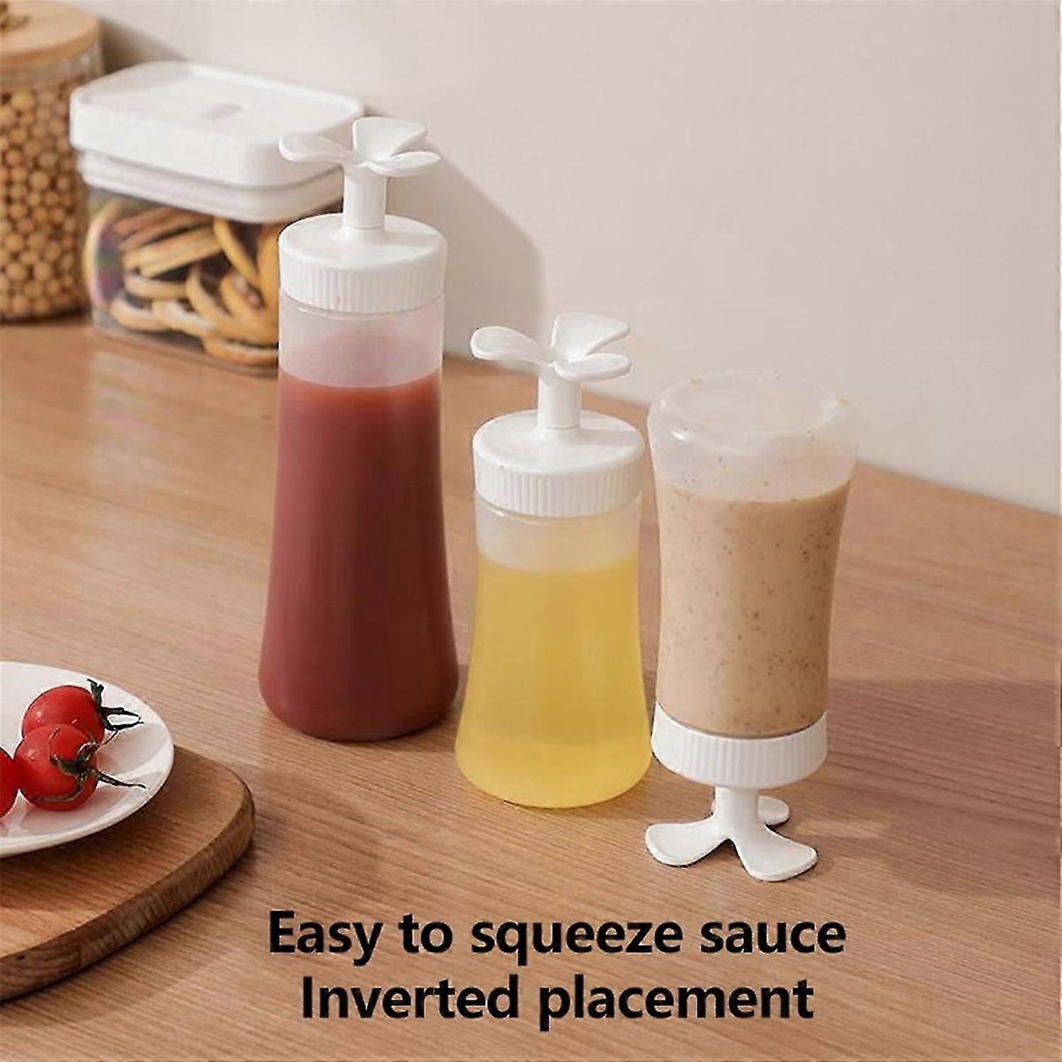 Condiment Squeeze Bottle Flip Honey/Ketchup/Jam/Salad Container Condiment Dispenser Tableware