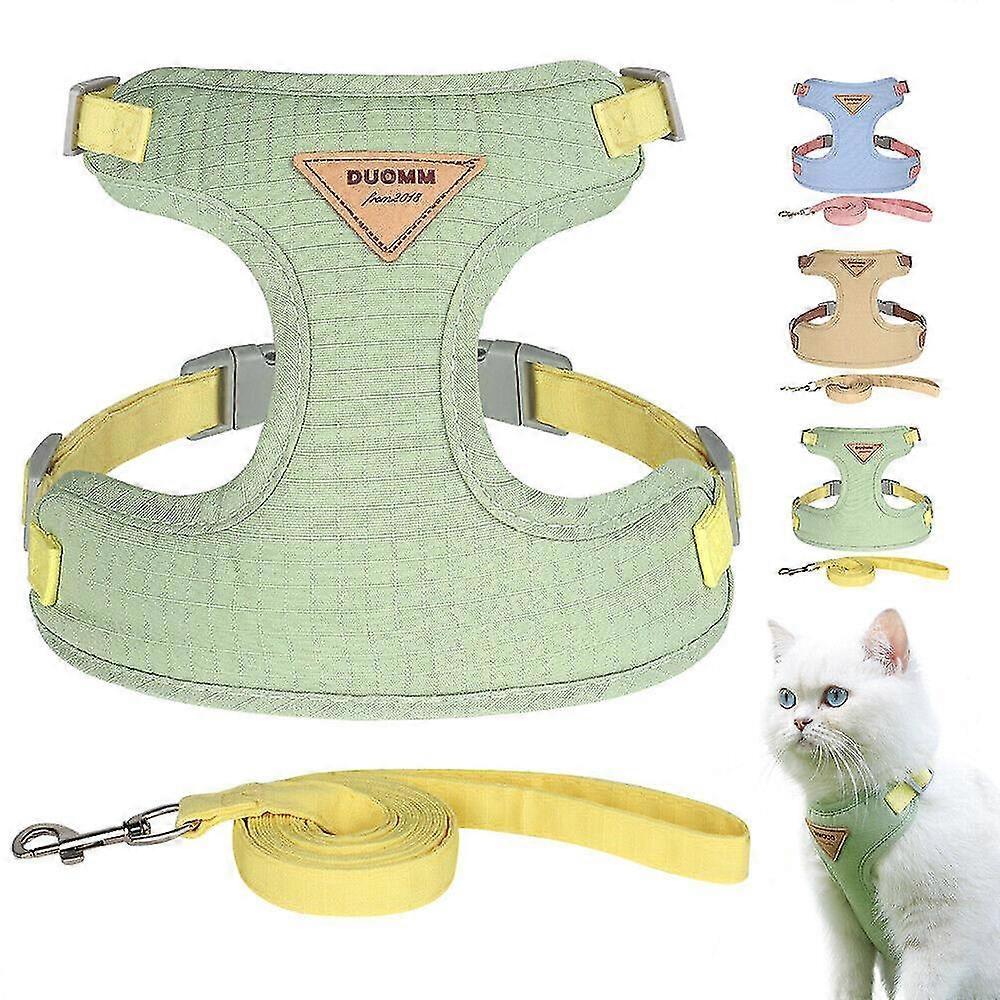 2025 Soft Mesh Pet Dog Cat Harness and Lead Escape Proof Puppy Kitten Walking Vest
