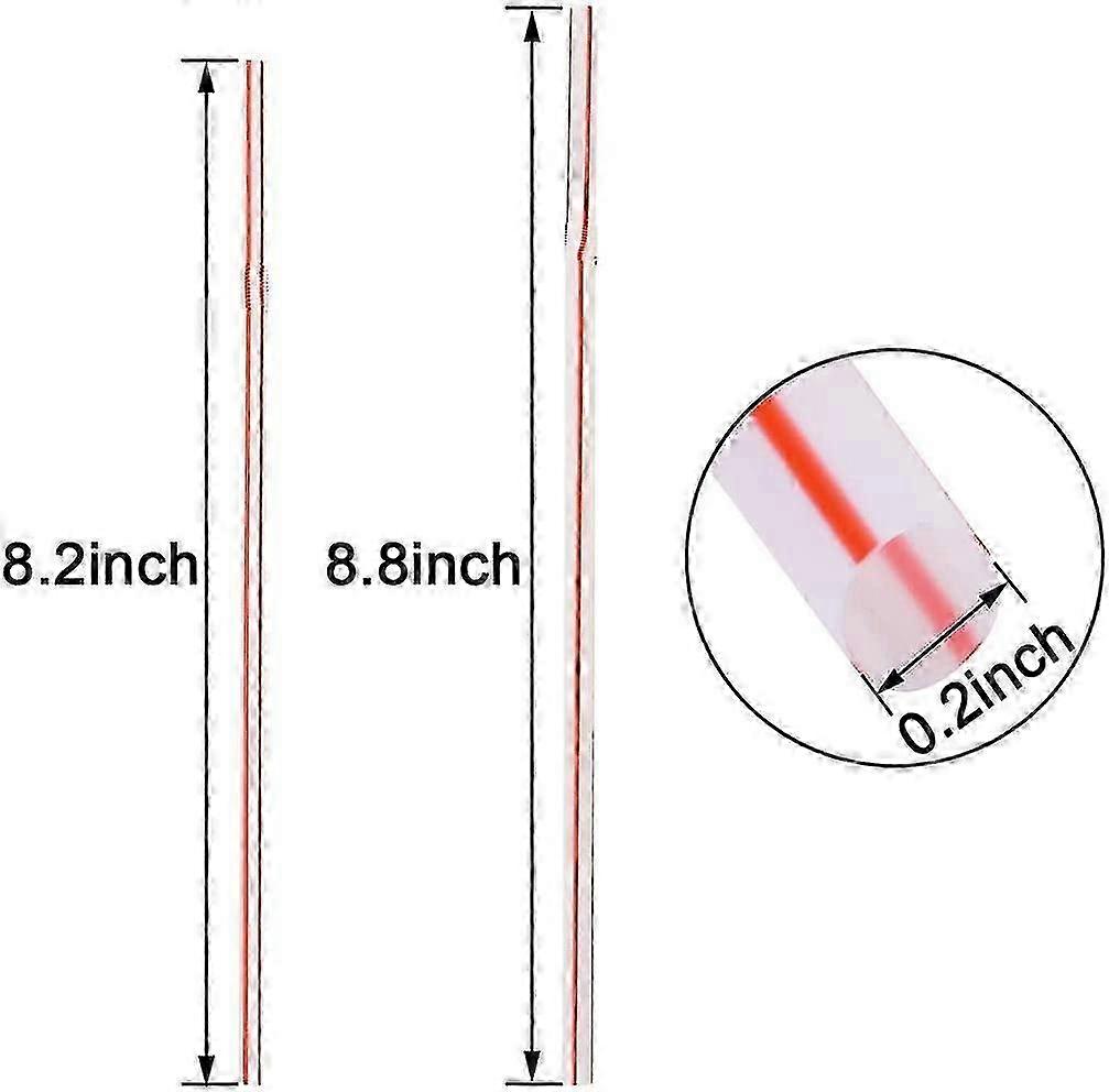 200 Pcs Drinking Straws, Colourful Drinking Straws, Flexible Plastic Drinking Straws For Home, Bar, Parties 2025