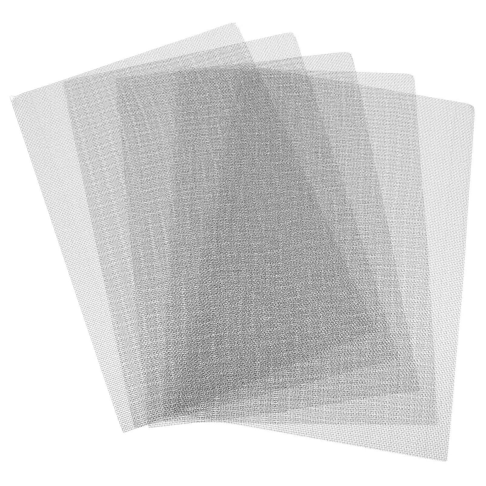 Silver Woven Mesh Sheet Stainless Steel Mesh for DIY Projects 20Pcs