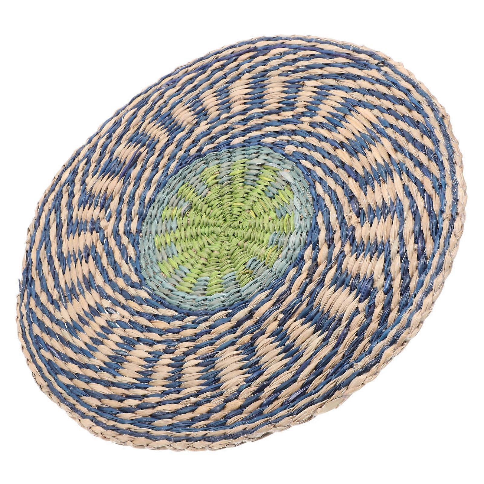 Seagrass Round Placemats for Dining Table Heat Insulation 4Pcs Pack