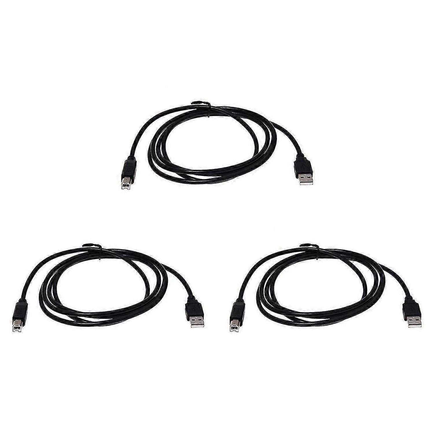 For USB 2.0 Printer Cable Cord A-B 1.8M