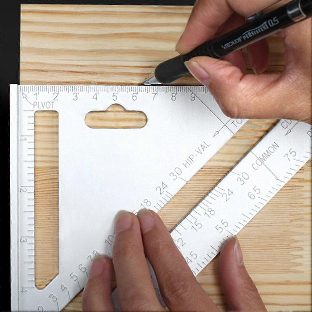 Carpenters Square Triangle Ruler Woodworking Angle Ruler Handymen 26.5*18.8cm Carpentry Triangle Ruler 1Set