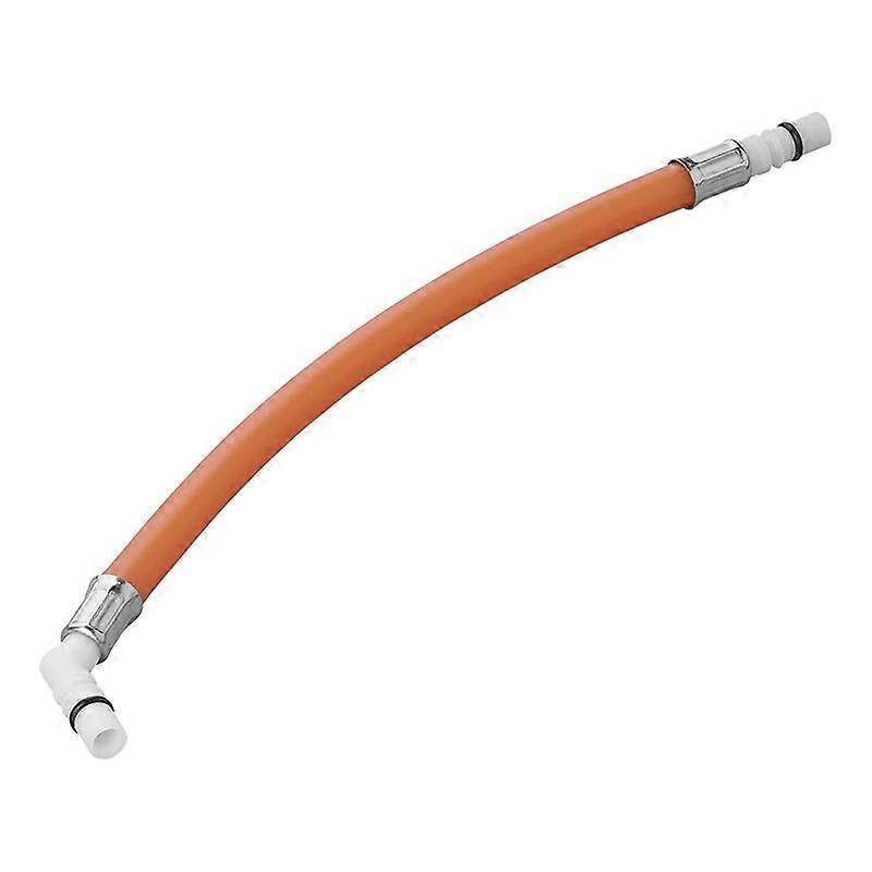 Flexible hose connection, 25 cm, red, 45° angle
