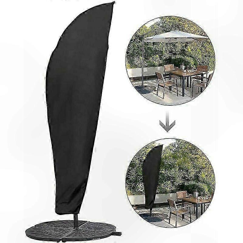 Durable Outdoor Umbrella Cover, UV-Resistant Fabric, Fits 2 to 4 M Diameter with Offset Rod Support