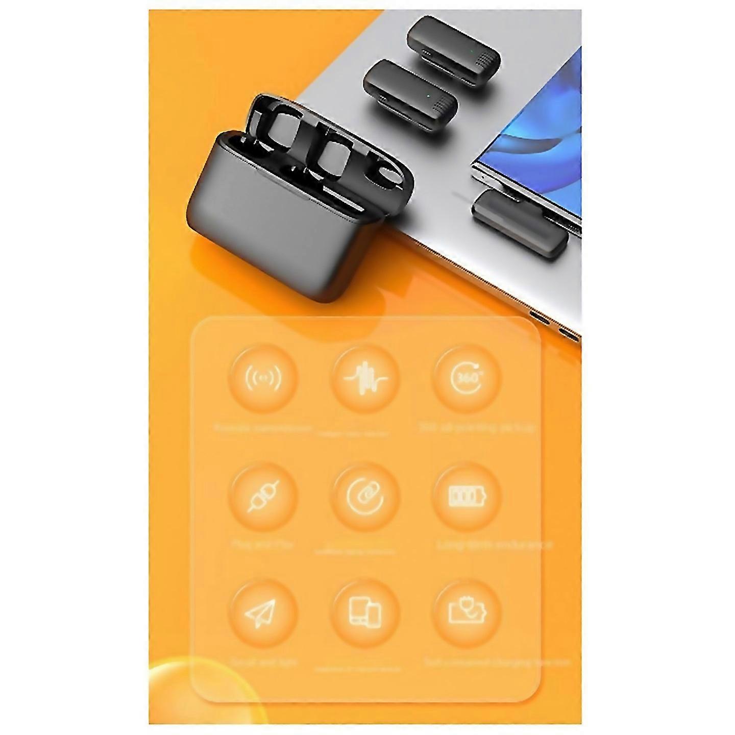 For Mini Wireless Lavalier Microphones Plug And Play Noise Reduction