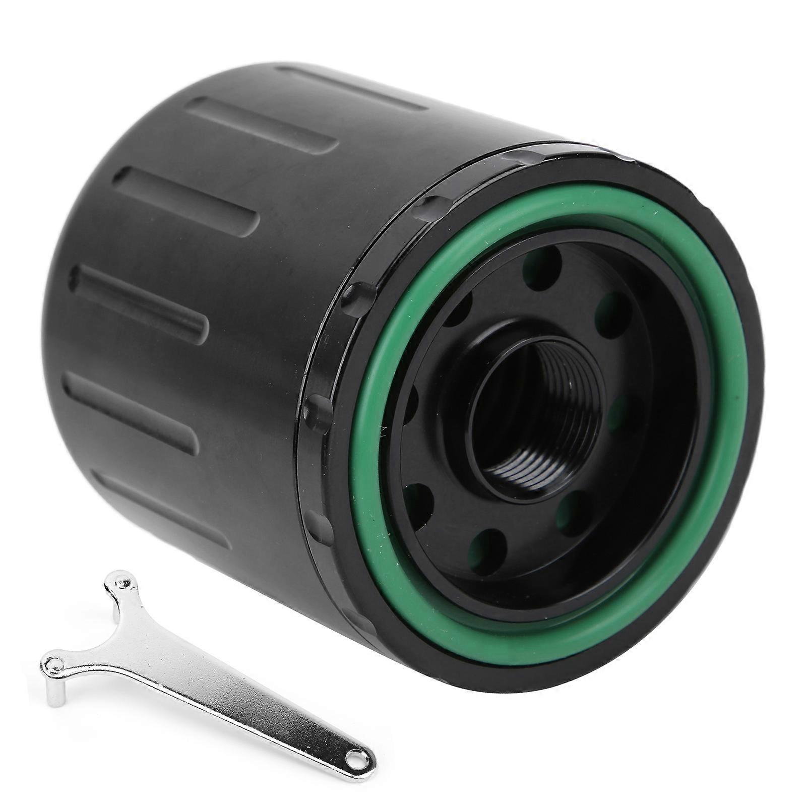 Filtre à huile haut débit, filetage M20 x 1,5, avec aimant, lavable et réutilisable, pour Honda, noir