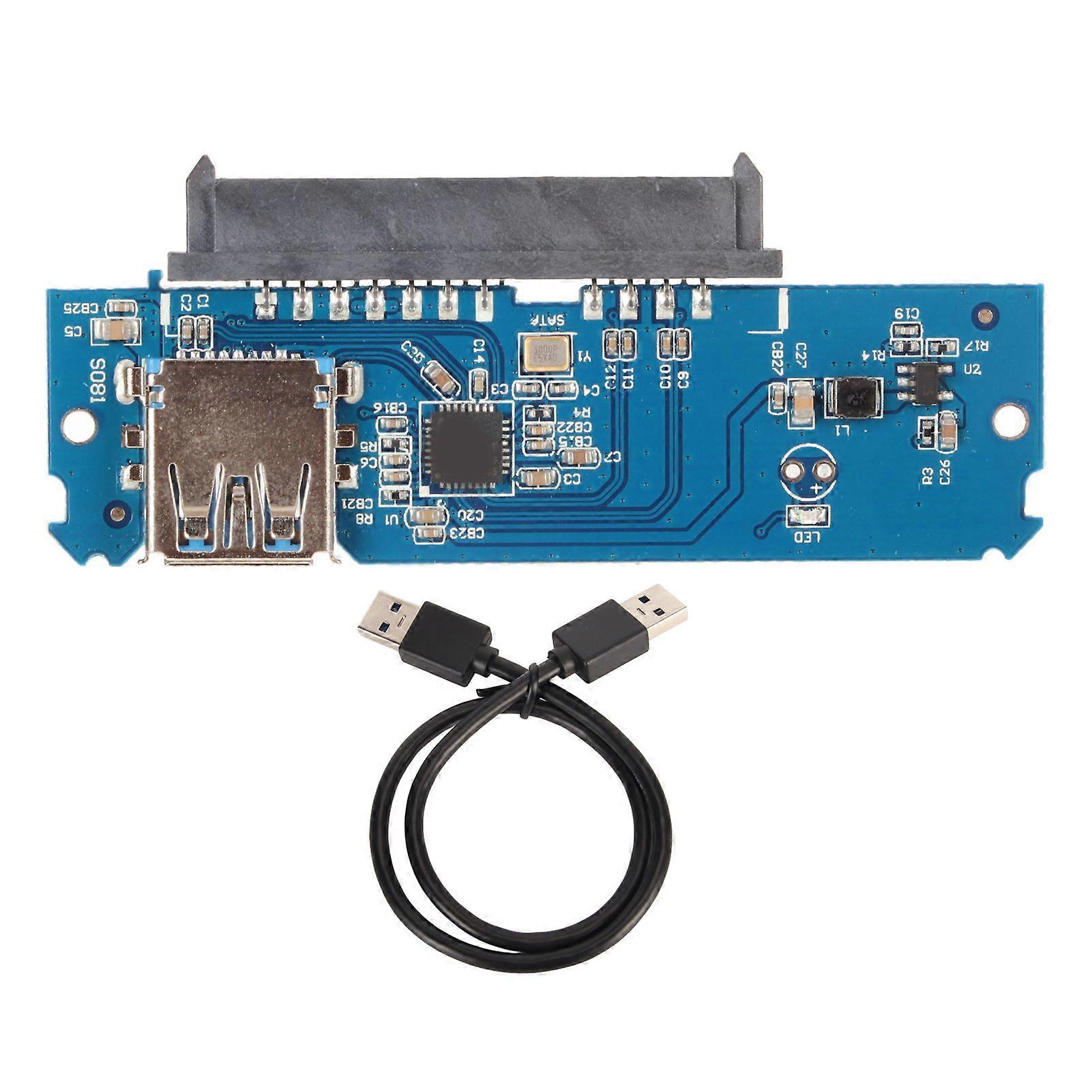 USB 3.0 to SATA Hard Drive Adapter 6Gbps Plug and Play LED Indicator SATA to USB Adapter Cable for 2.5in HDD SSD