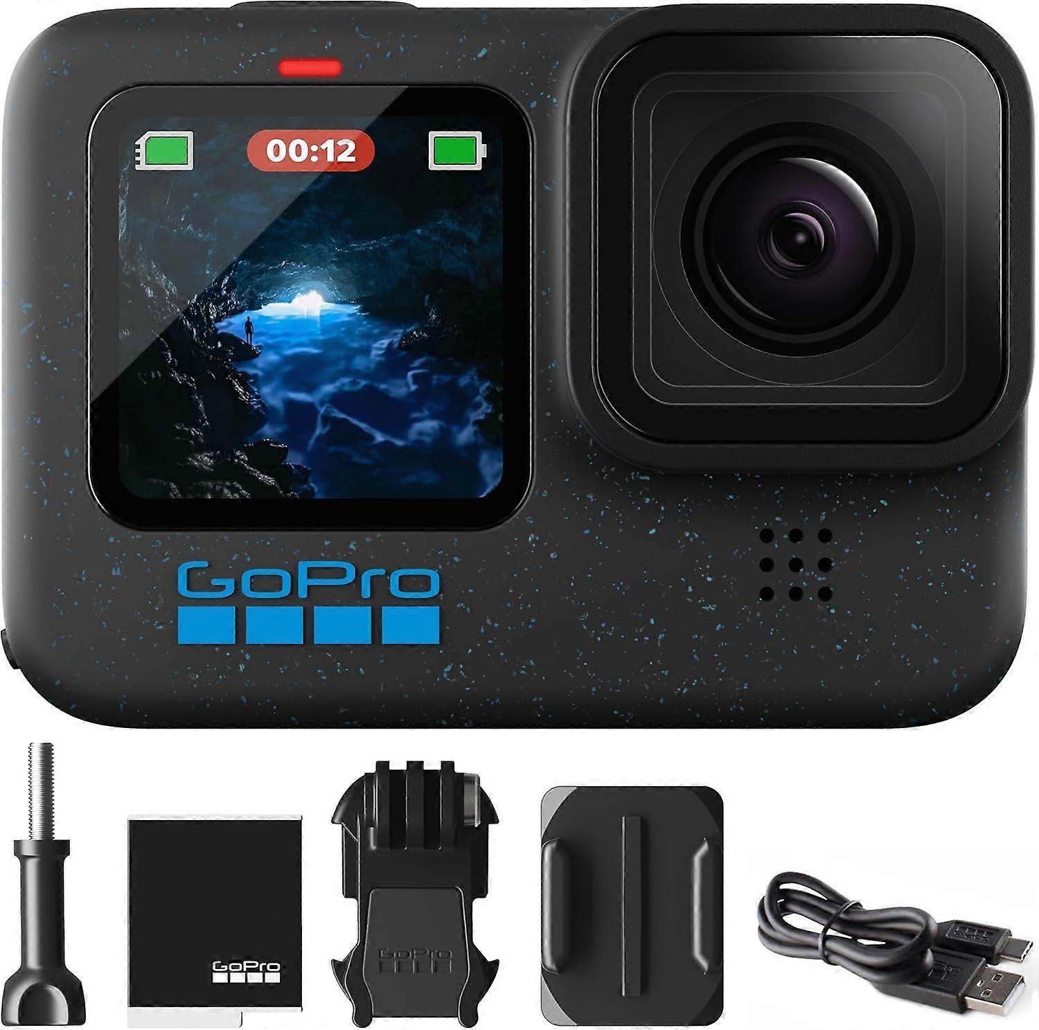 GoPro Hero12 Black - Waterproof Action Camera with 5.3K60 Ultra HD Video, 27MP Ph
