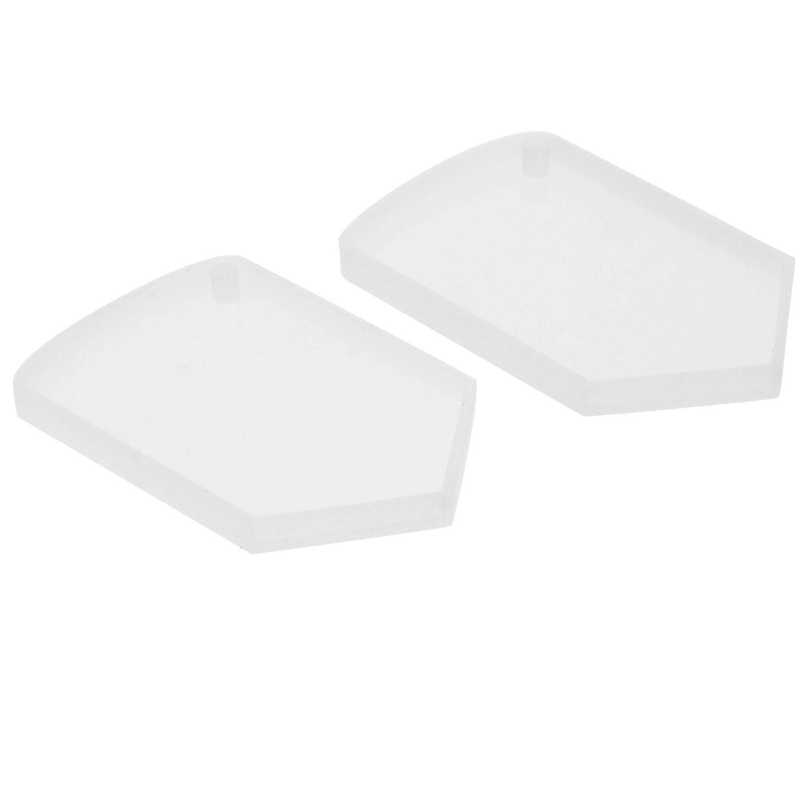 DIY Epoxy Resin Pendant Mold with Shield Shape for Hanging Tag 2Pcs