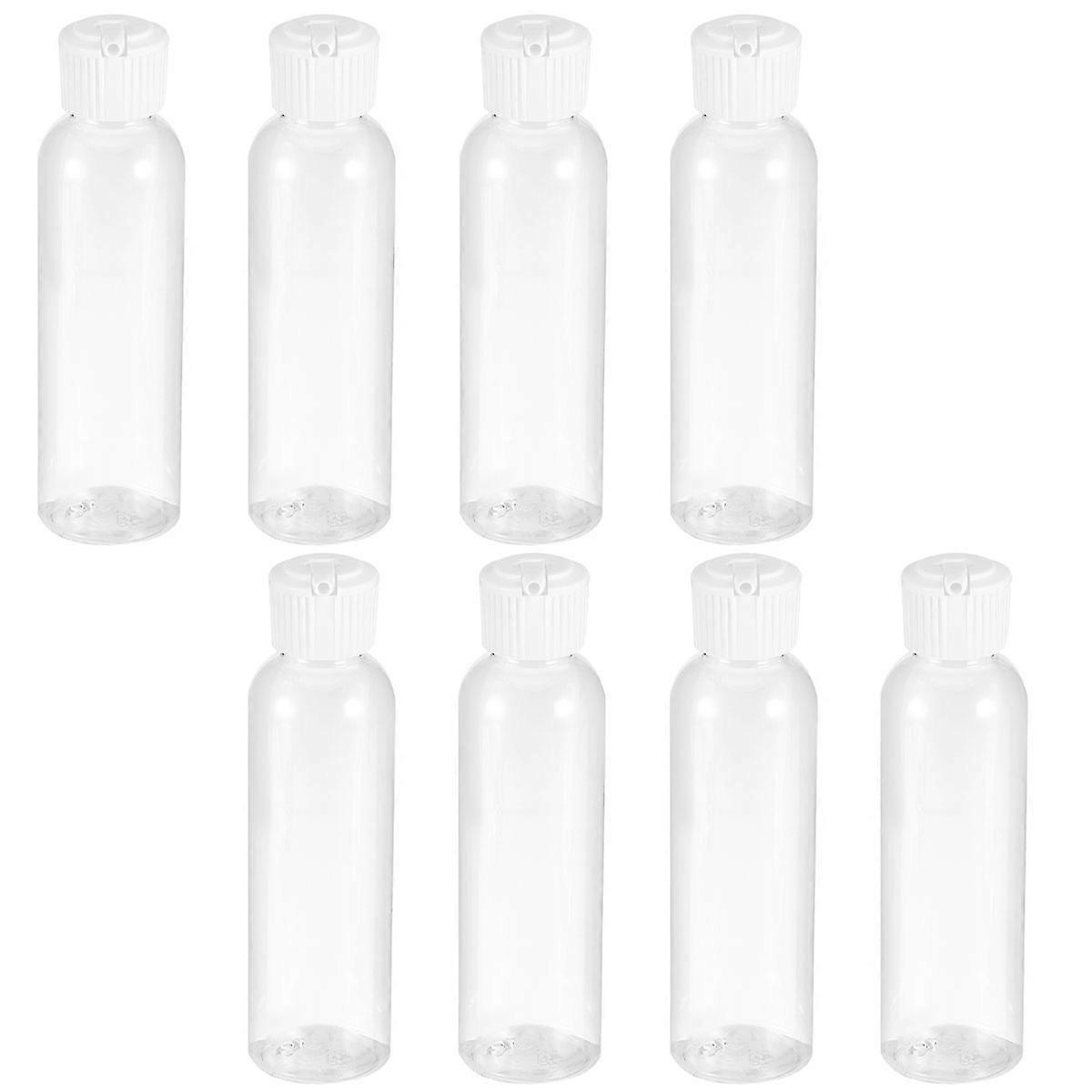 Shampoo Bottle White Subpackaging Bottle for Storage Use 8Pcs