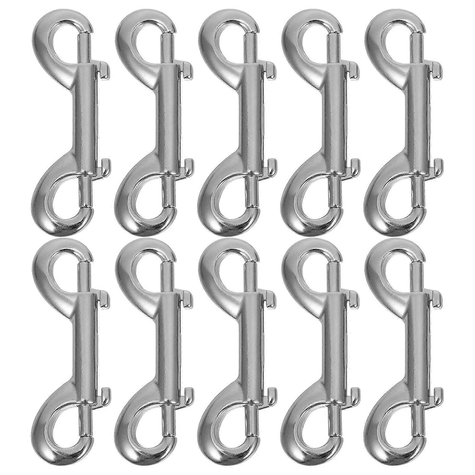 Heavy Duty Double Ended Snap Hooks Zinc Alloy for Key Holder 20Pcs