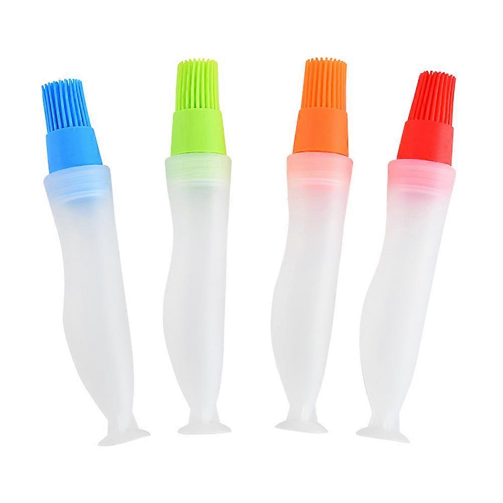 Oil Bottle Brush for Home Use Multifunctional Kitchen Tool 4Pcs Assorted Color