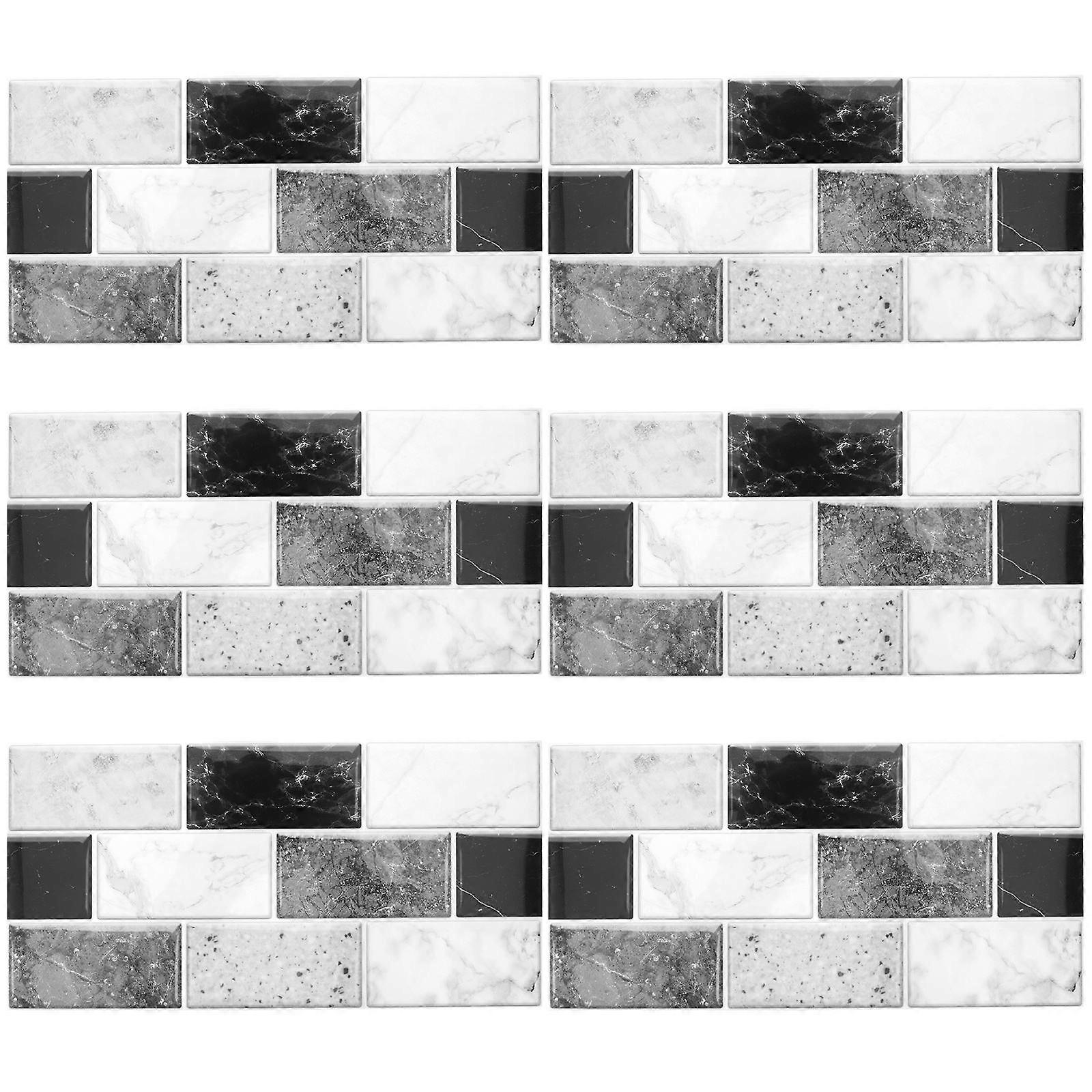 PVC Peel and Stick Wall Tiles for Decoration 24 Sheets Self Adhesive Tiles