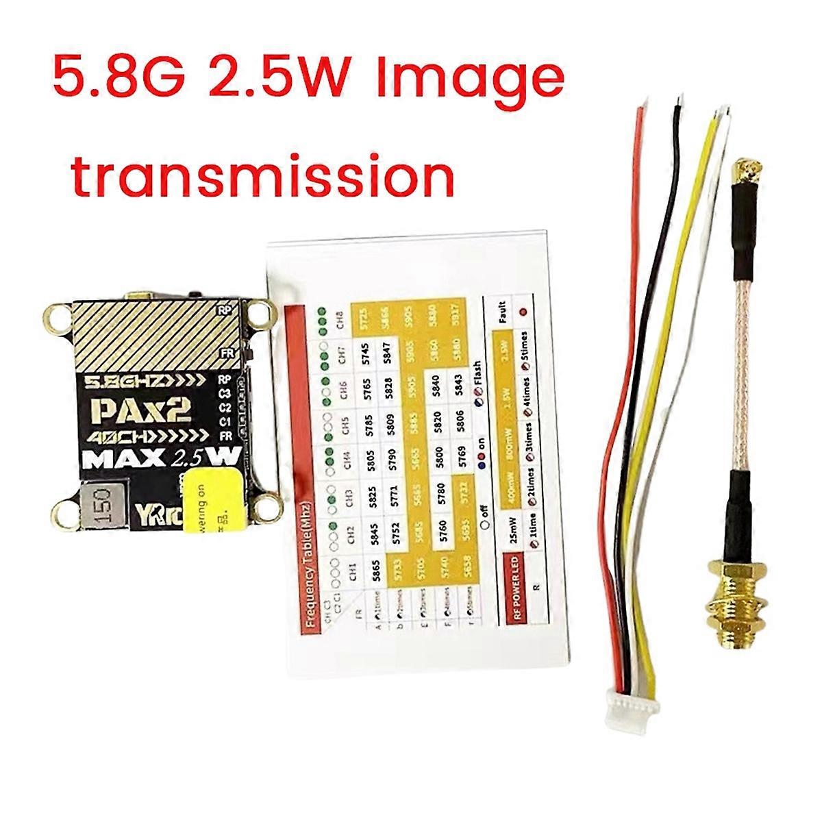 5.8G 2.5W FPV VTX 40CH 2500MW For RC Fixed Wing