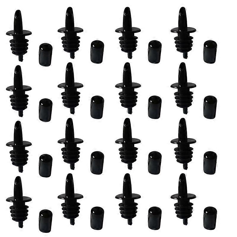 50PCS Bottle Pourers Syrup Pourer with Rubber Pourers Dust Cap Covers