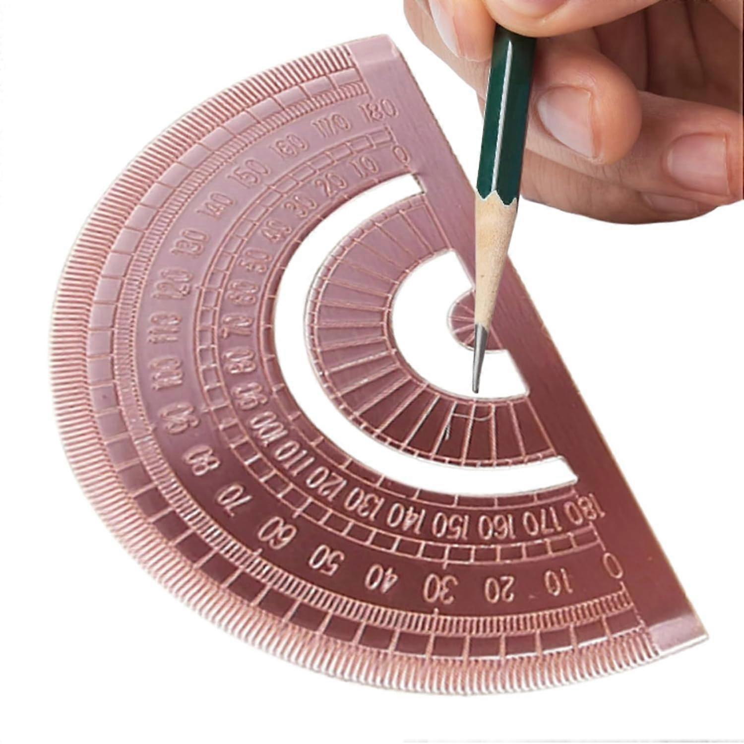 Metal Protractors,Angle Measure for Carpentry,180 Degree Precision