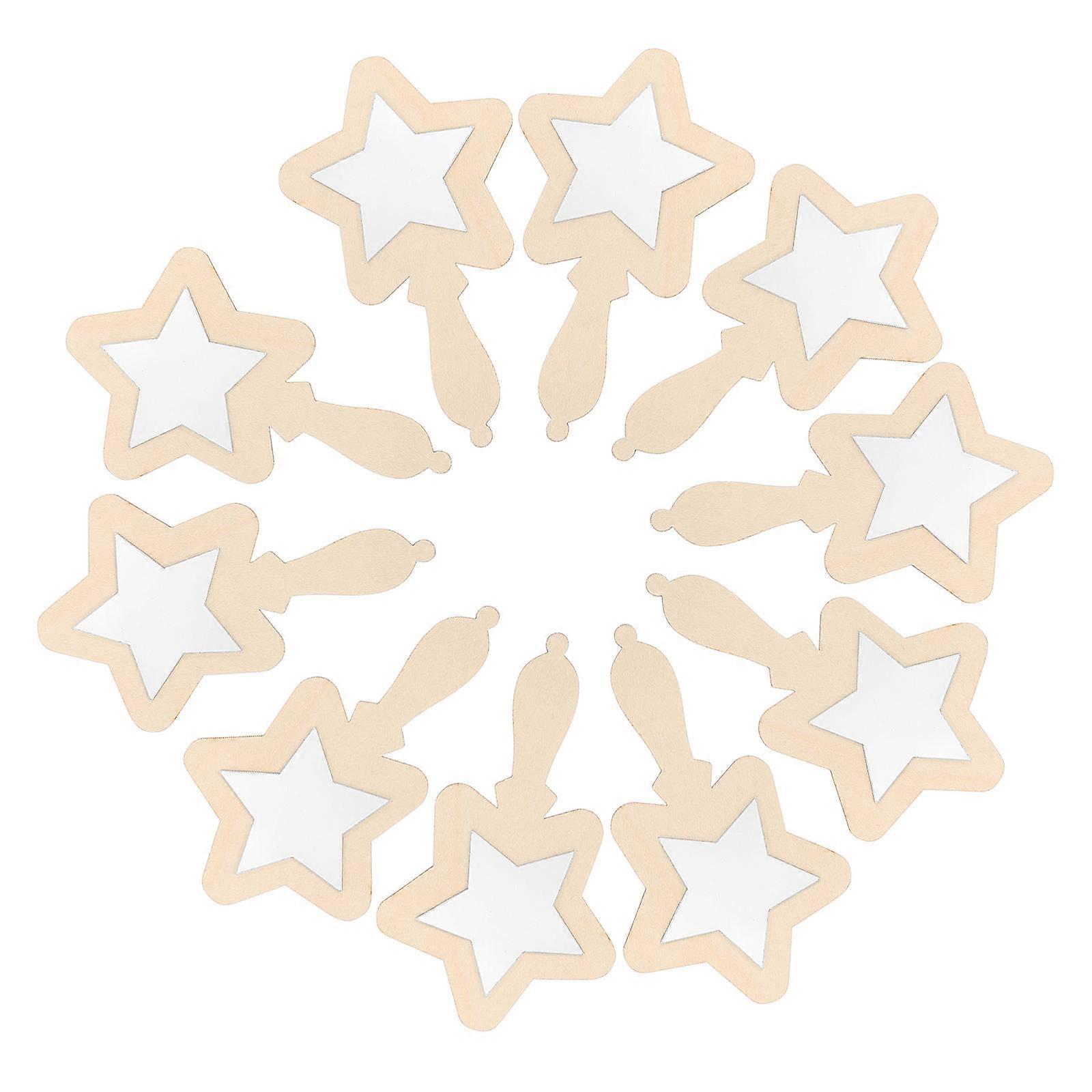 DIY Unfinished Wooden Shaped for 50Pcs Art Projects