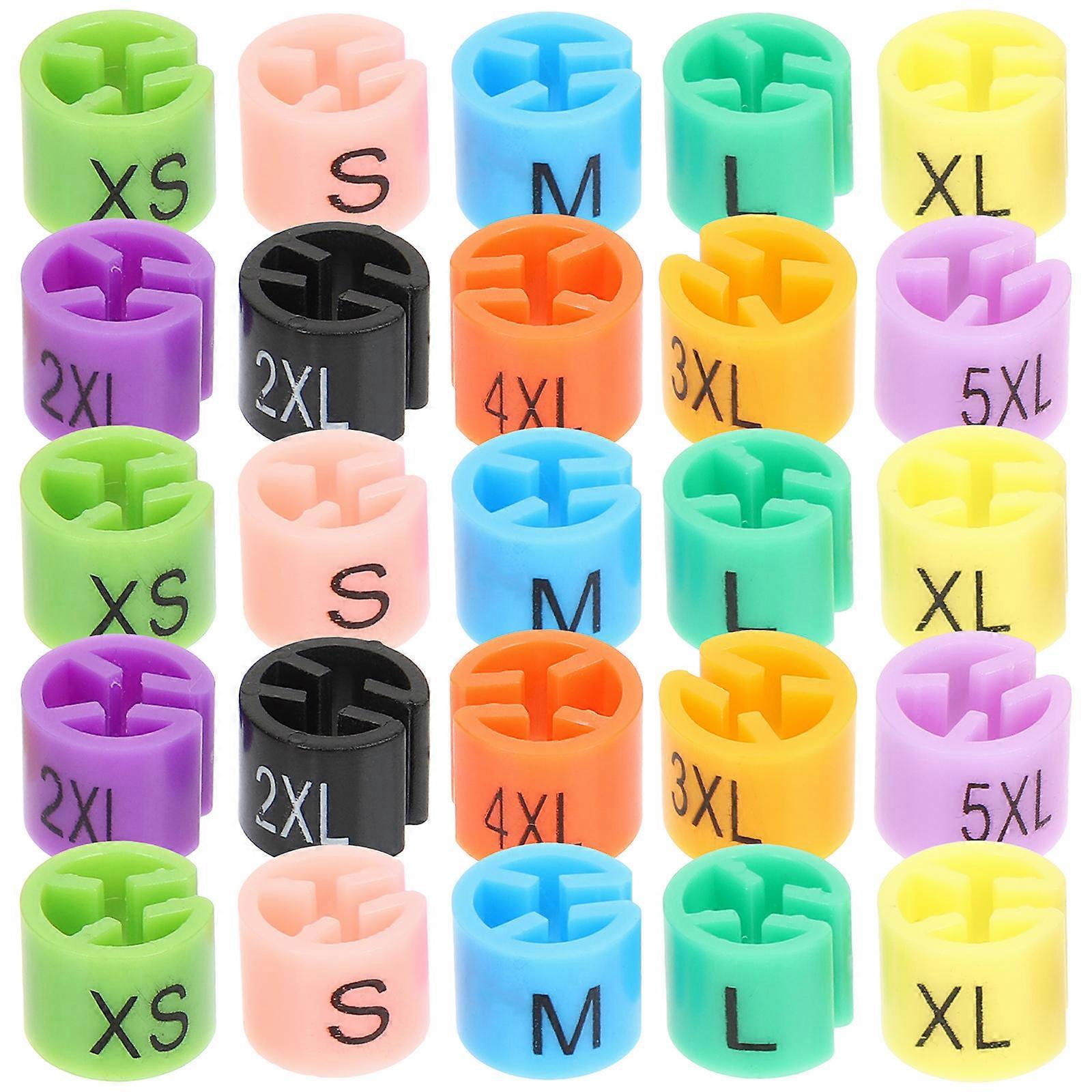 600 Pcs Clothes Hanger Number Markers For Retailers Wardrobe Management Assorted Color Clothes Organization