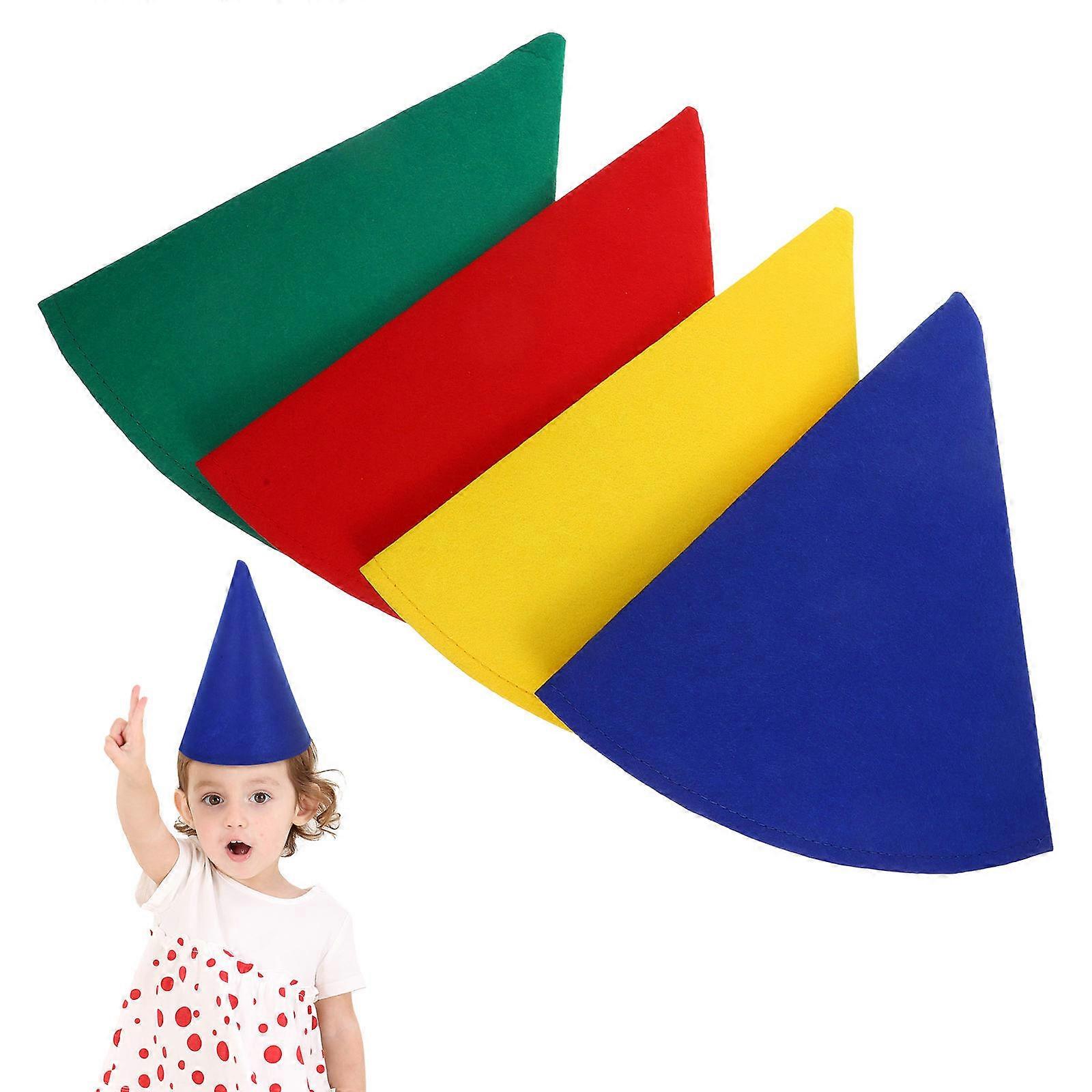 8Pcs Gnome Hats Soft Felt Cone For Halloween Costume Prop And Christmas Party Ideal Accessory