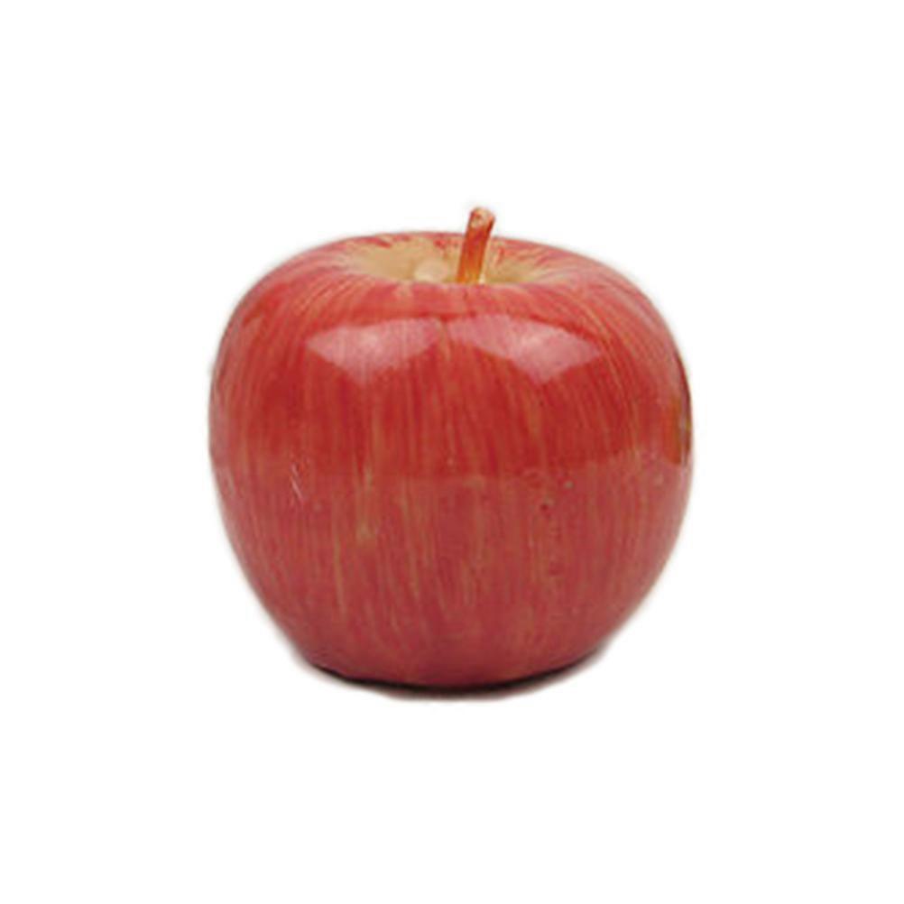 Shelf Decorations Simulation Gift Apple Candle For Christmas Eve Wedding Party Events Realistic Design Red 1Set