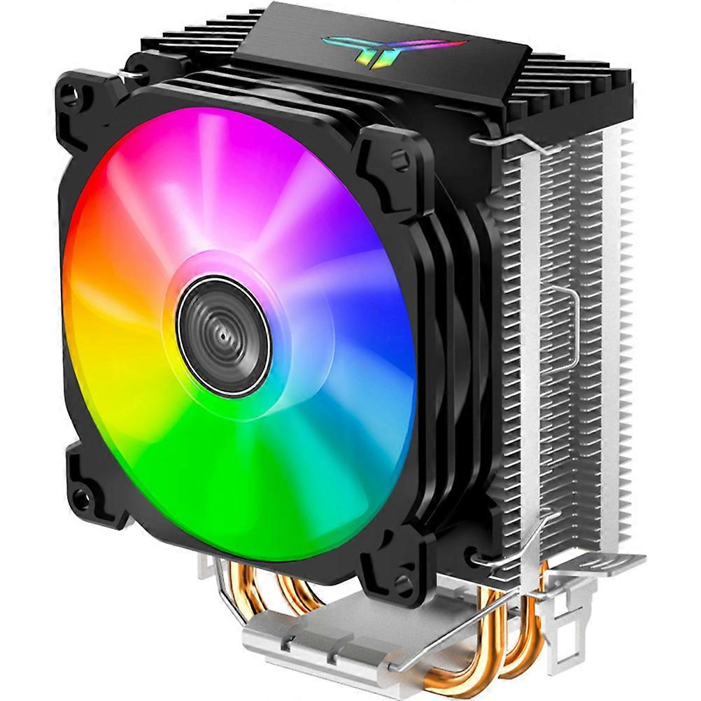CPU Air Cooler Pipes Fan 2Pcs Rgb for Computer Black Cooling