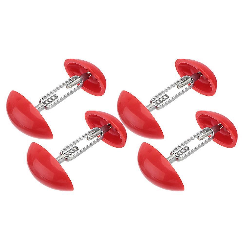 4Pairs Casual Shoe Supports Adjustable Shoe Shaper in Red Color
