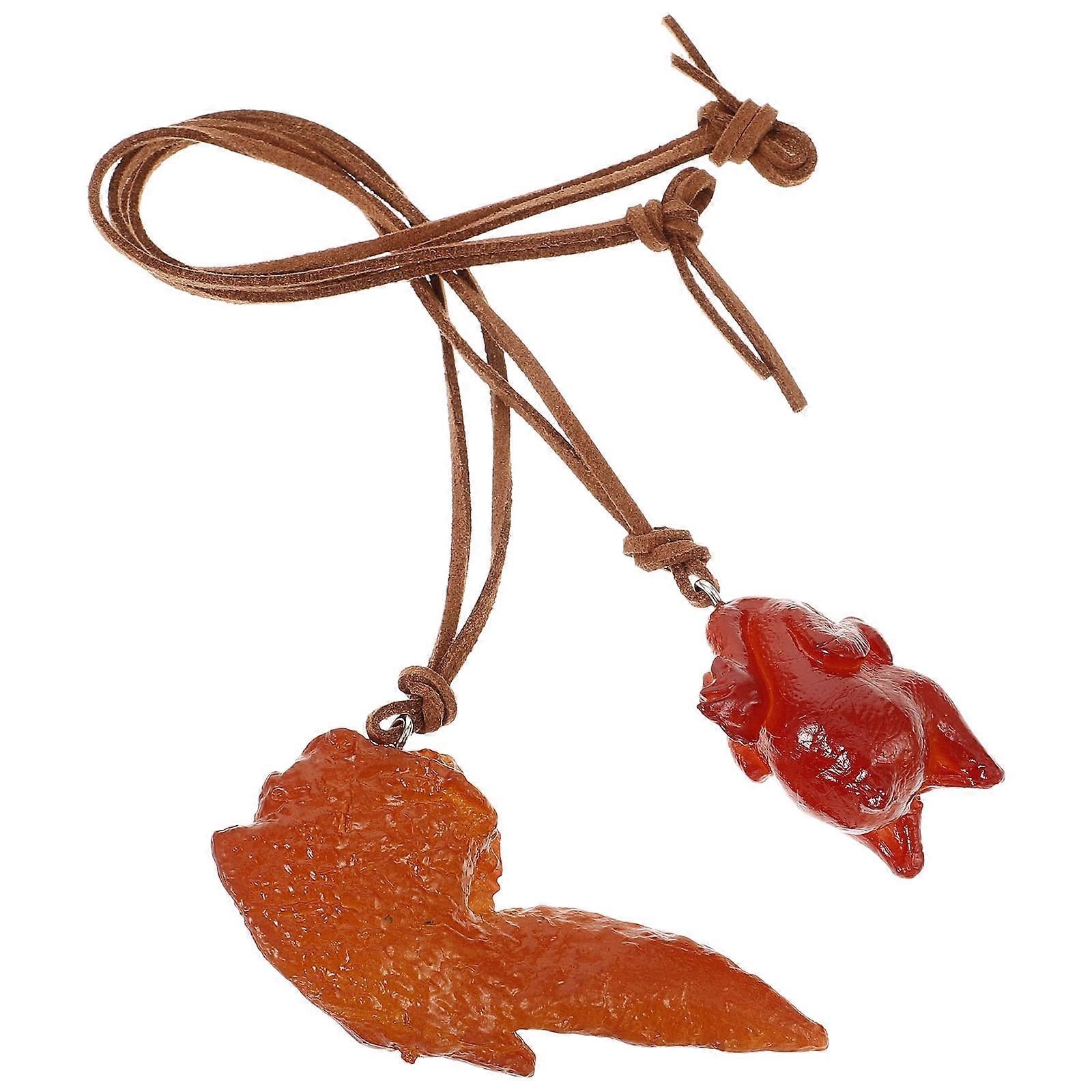 Car Hanging Pendant Chicken Shape Rearview Mirror Ornament for 10Pcs Pack