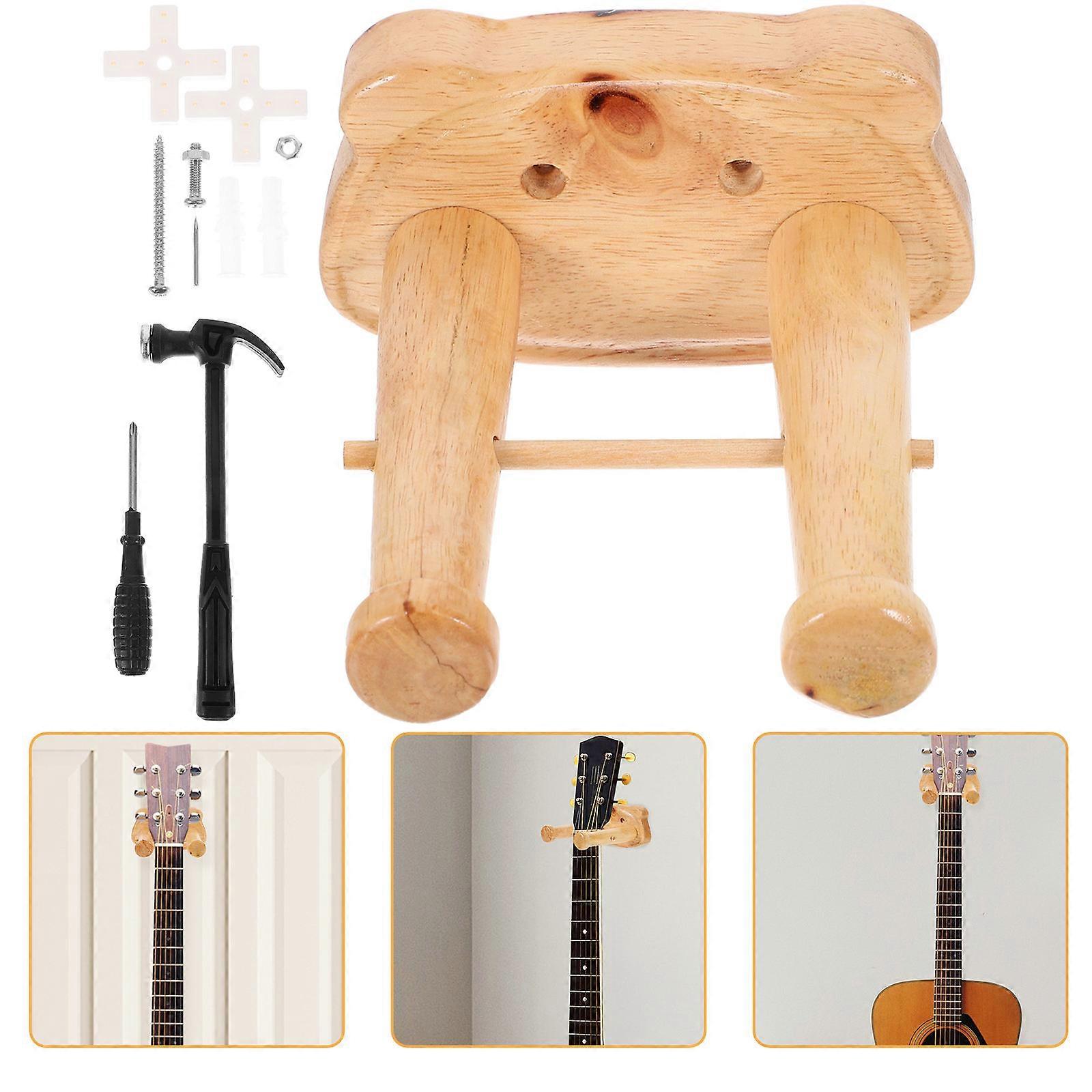 Wall Guitar Hook Holder for Hanging 5Sets of Folk Guitar Hooks
