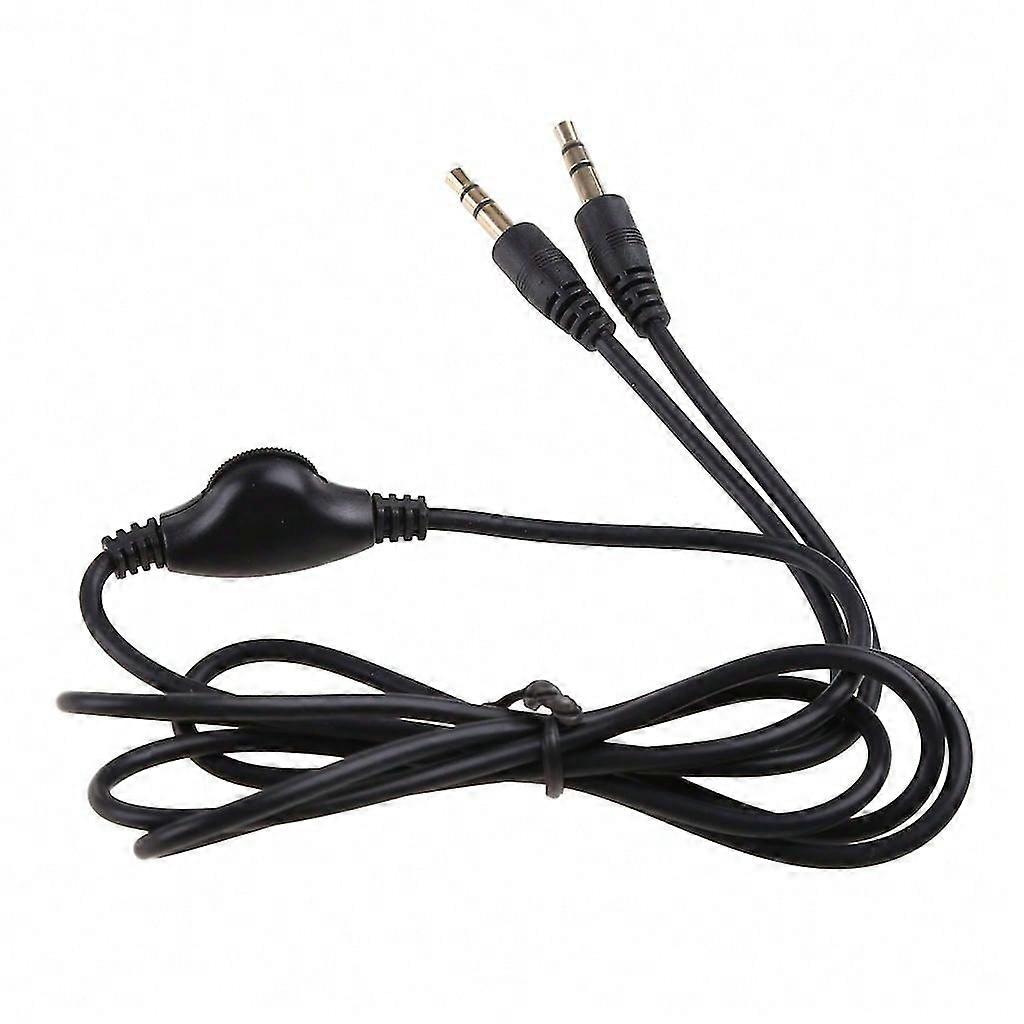 Stereo Headphone Audio Extension Cable with Volume Control 1pc Extension Cord