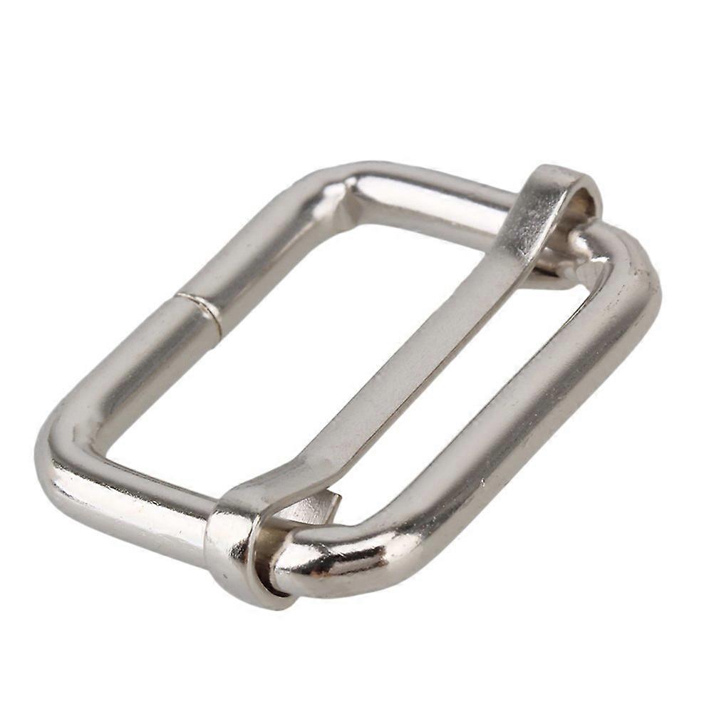 Sliding Buckle Metal Sliding Bar -Glides for 80Pcs Silver Strap