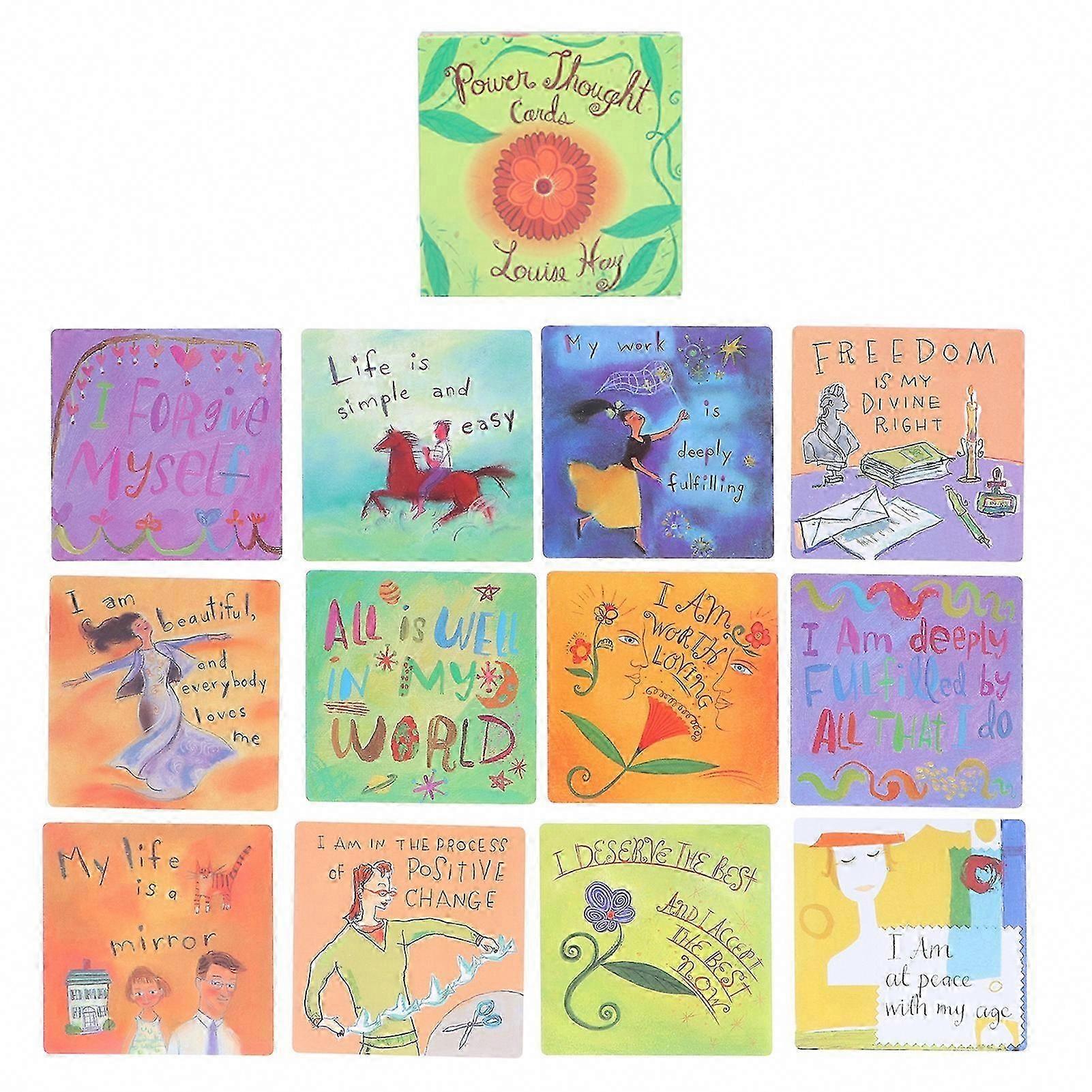 64 Power Thought Cards for Positive Thinking & Affirmation Game in English