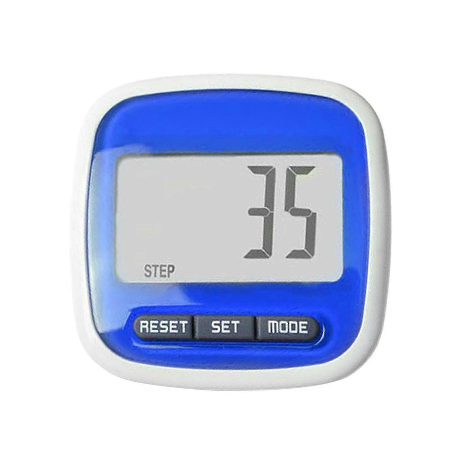 Digital Pedometer, Walking Step Counter with Clip, Large Display for Elderly, Tracks Steps Distance Calories Time