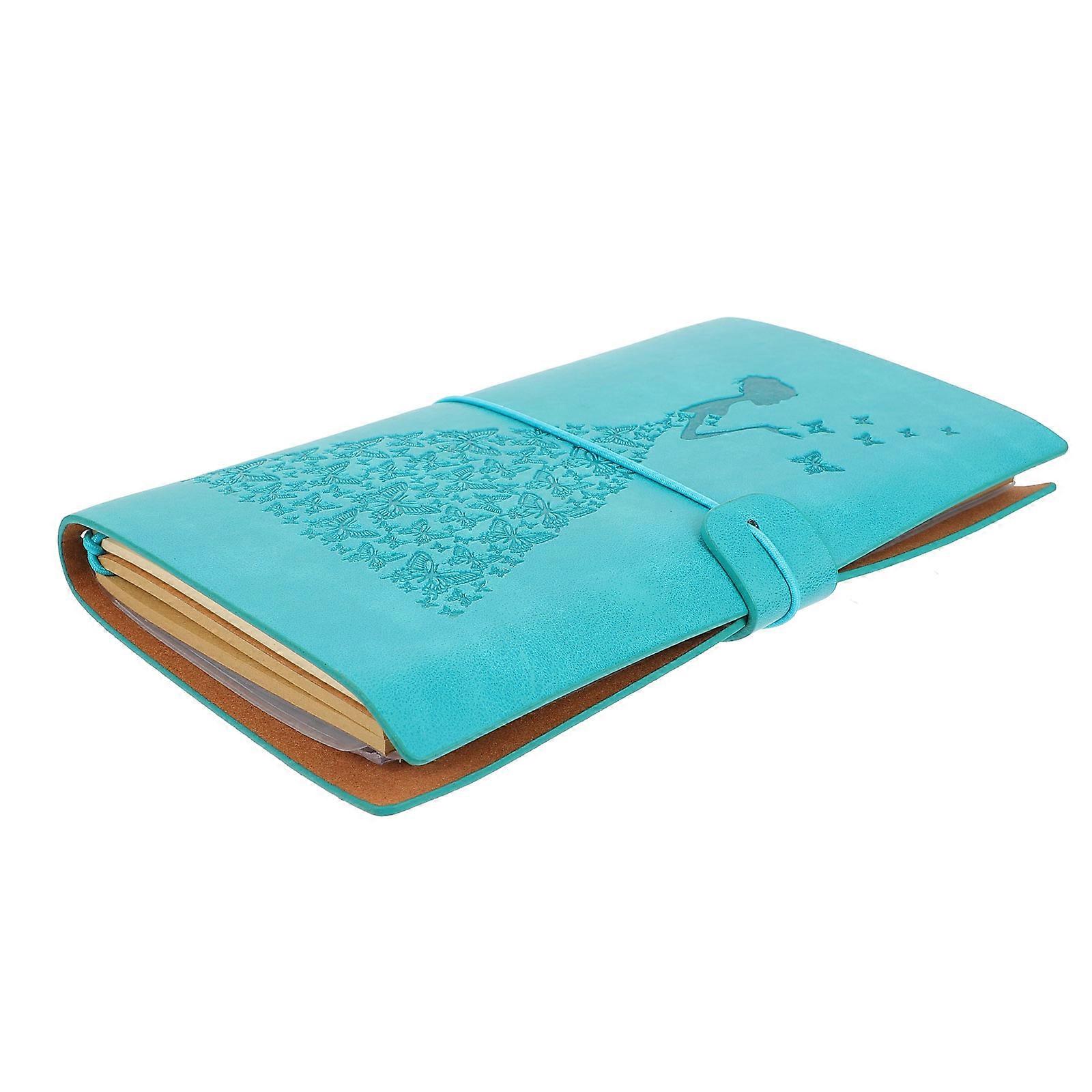 Sky-Blue Imitation Writing Notepad for Writing Use Student Diary Book