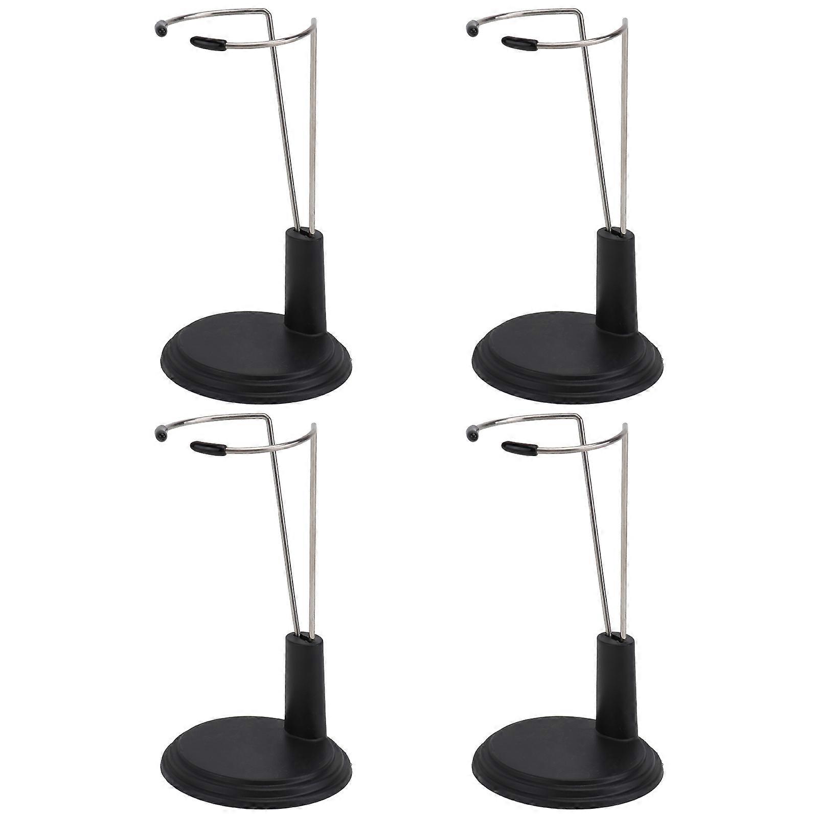 Black Creative Doll Stand for Storage Rack Support 16Pcs Portable Bear