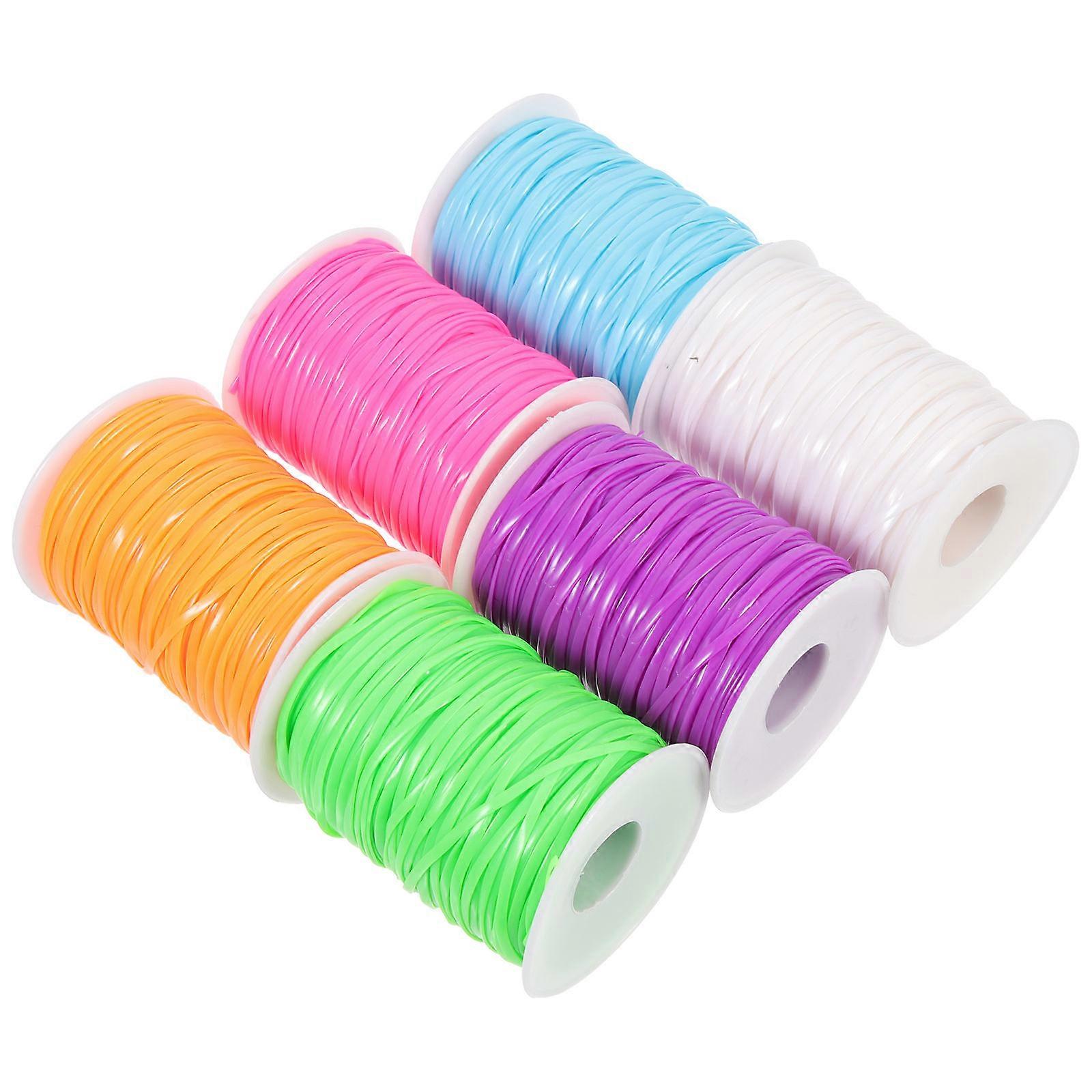 Flat Weaving Lanyard String Set Of 12 Rolls Made Of PVC Material Perfect For Gift Packaging And Home Decoration For Children And Adults