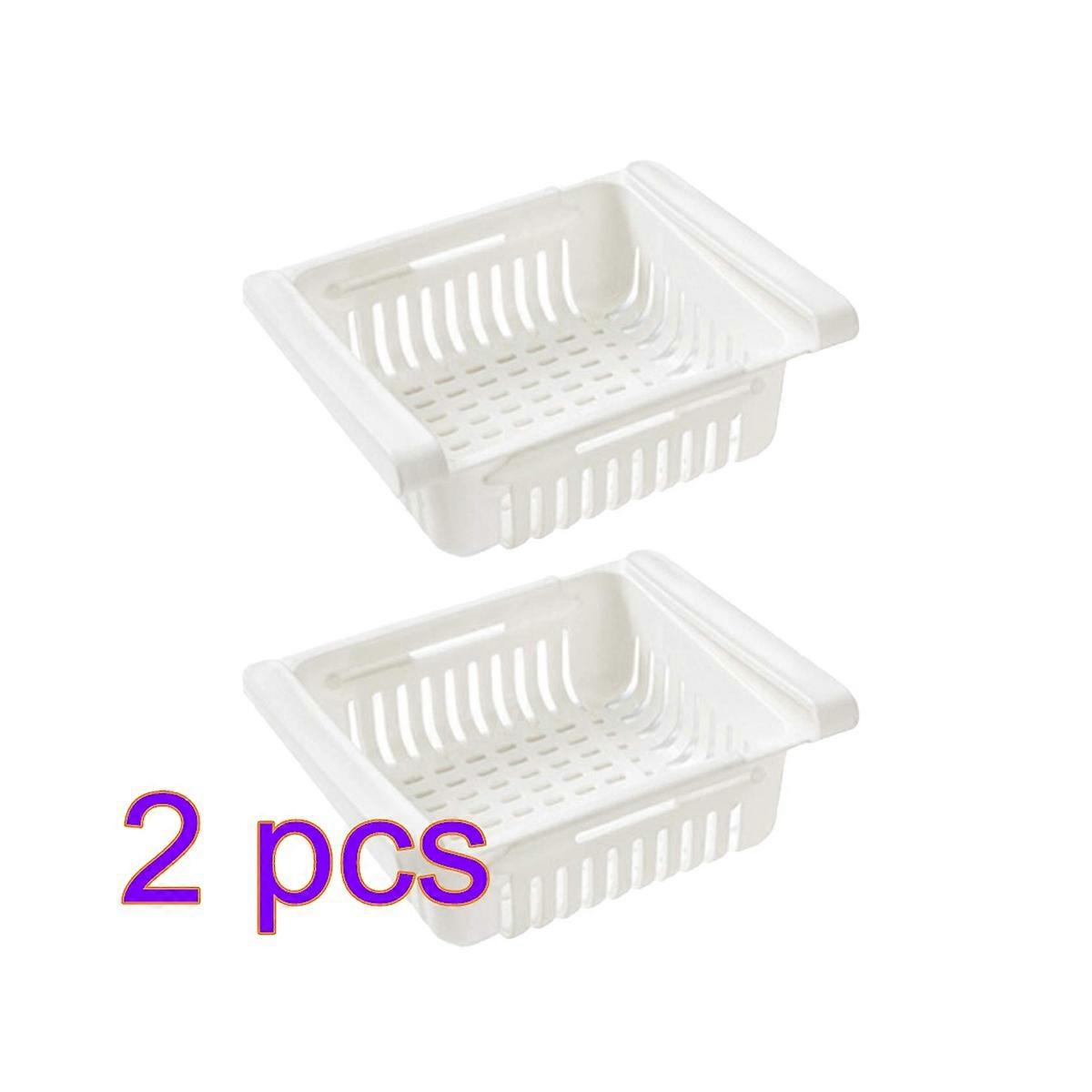 Refrigerator Storage Box Retractable Storage Solution for Home 4Pcs