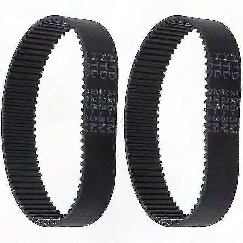 2-Pack Rubber Timing Belts 225-3M Teeth Closed Loop Design