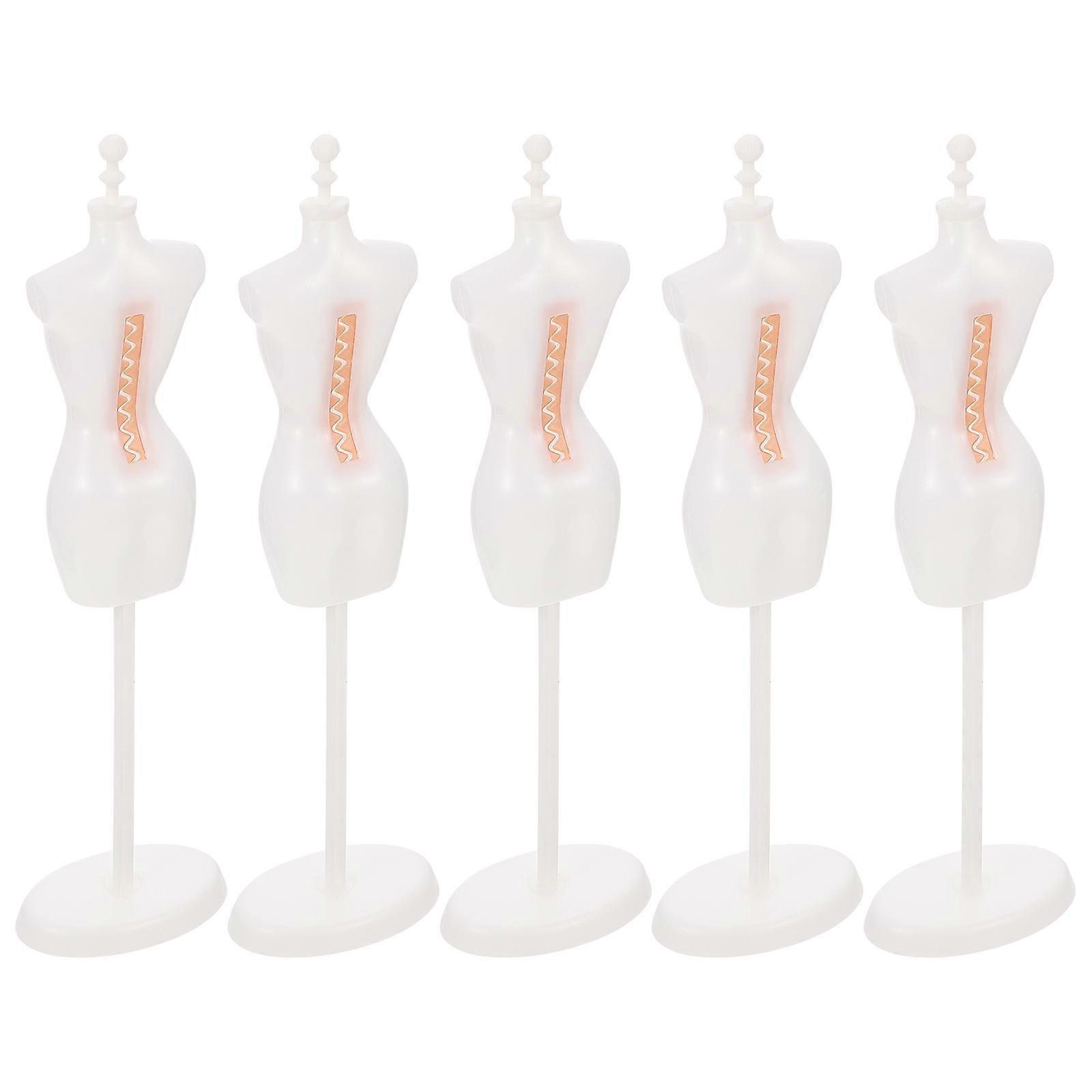 Doll Mannequin Stand Support for Display 10Pcs White Model Holders